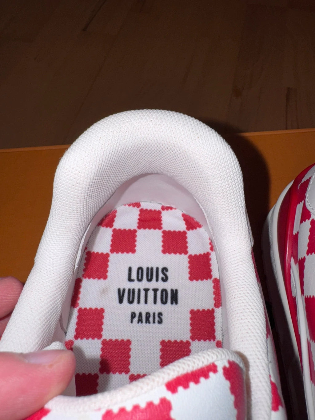 Louis Vuitton X Nigo LV Trainer Red White Damier