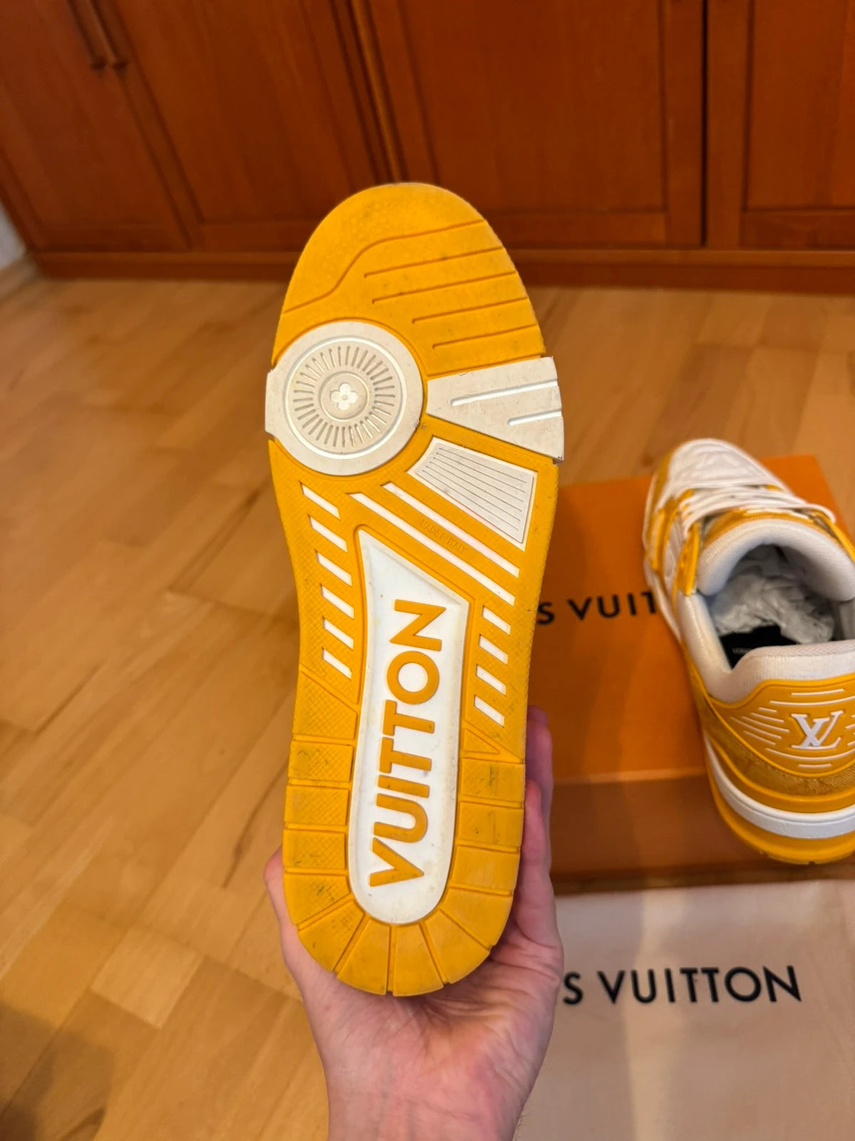 Louis Vuitton LV Trainer Orange Denim