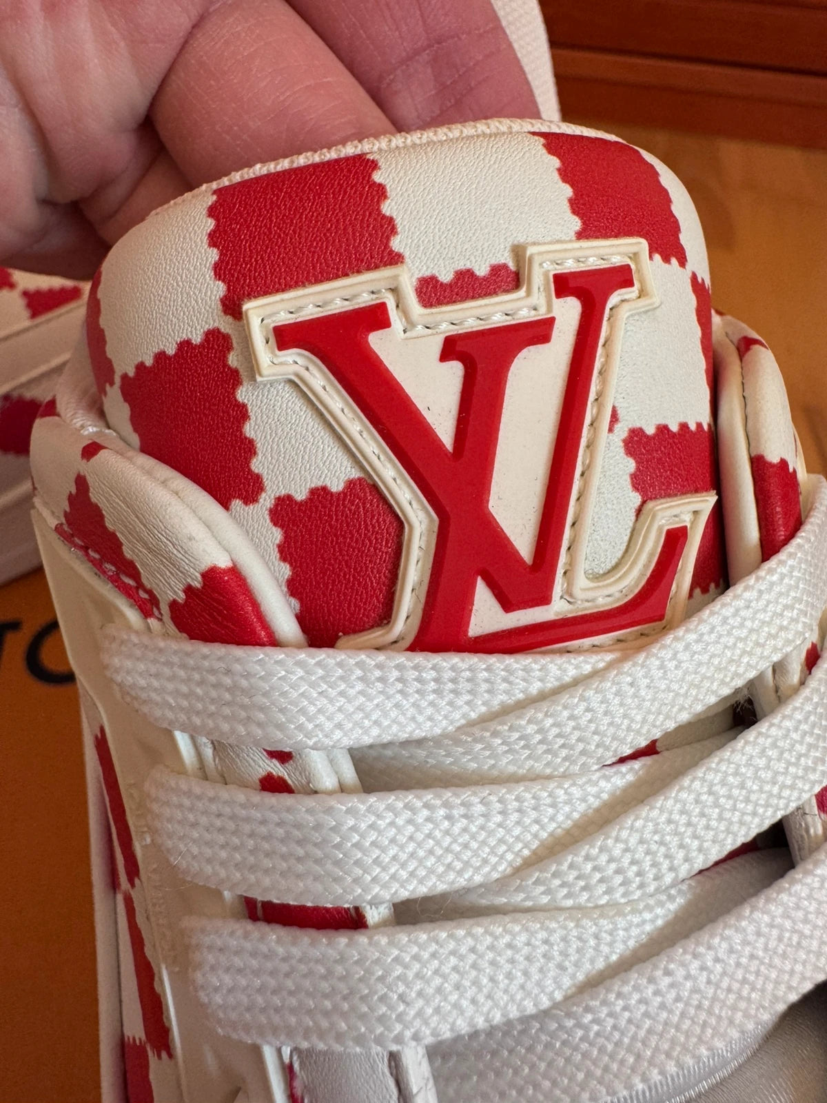 Louis Vuitton X Nigo LV Trainer Red White Damier