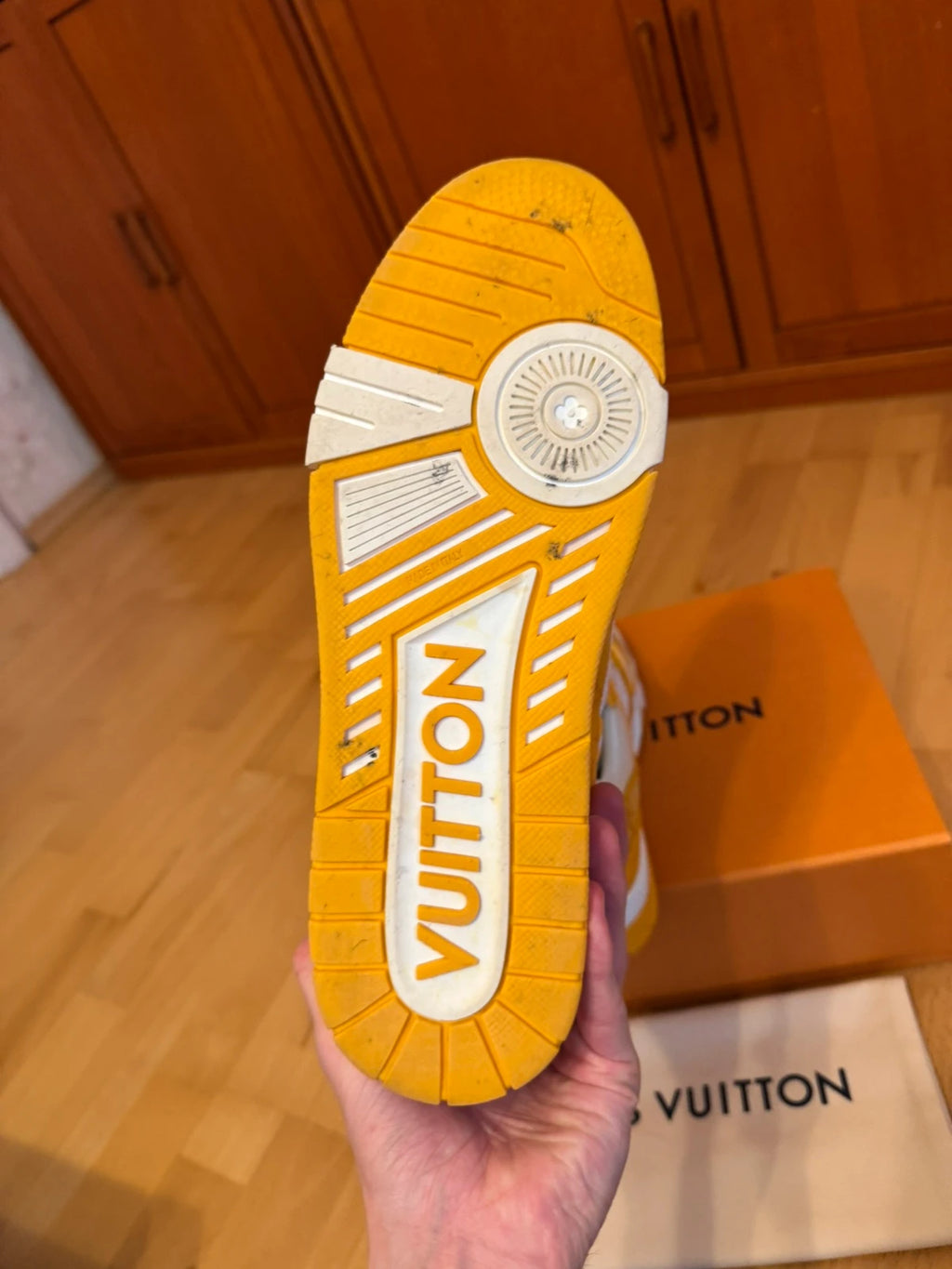 Louis Vuitton LV Trainer Orange Denim