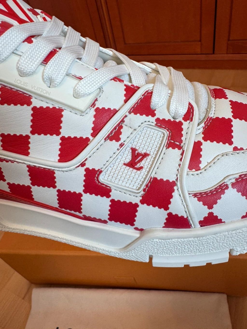 Louis Vuitton X Nigo LV Trainer Red White Damier