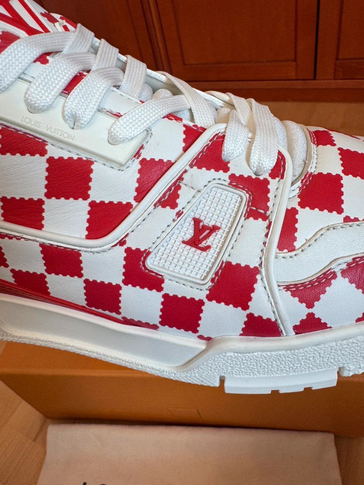 Louis Vuitton X Nigo LV Trainer Red White Damier