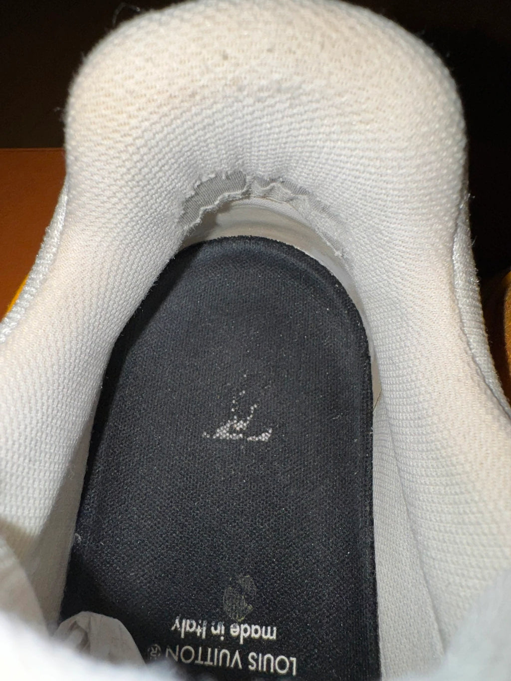 Louis Vuitton LV Trainer Orange Denim