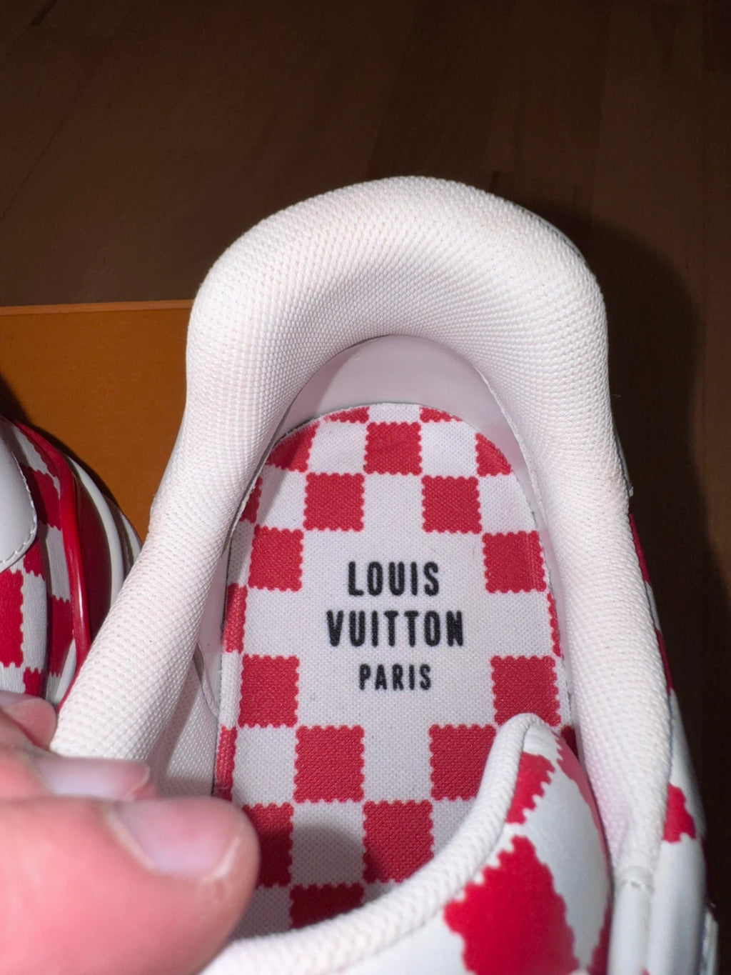Louis Vuitton X Nigo LV Trainer Red White Damier