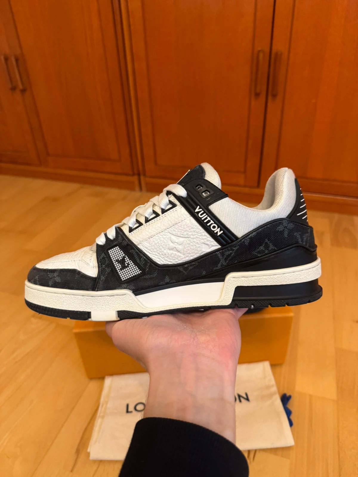 Louis Vuitton LV Trainer Black Denim