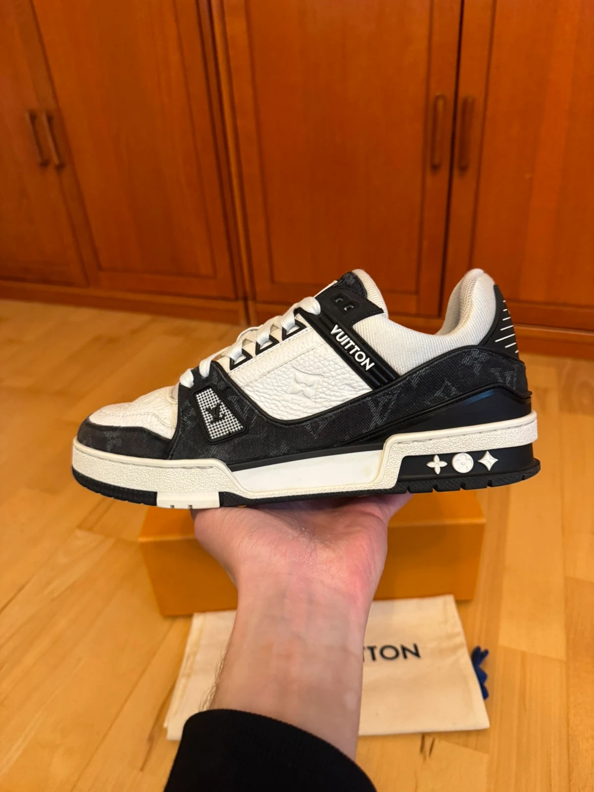 Louis Vuitton LV Trainer Black Denim