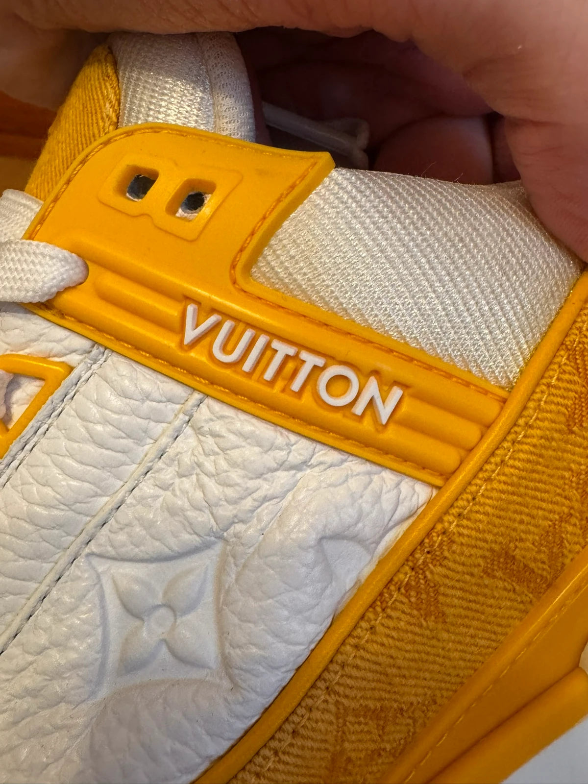 Louis Vuitton LV Trainer Orange Denim