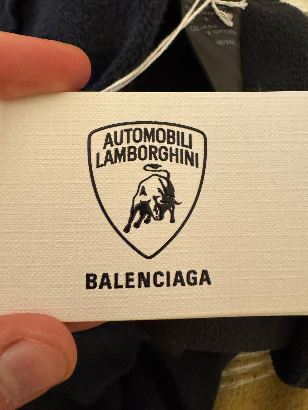 Balenciaga X Lamborghini Zip-Up Hoodie Faded Black