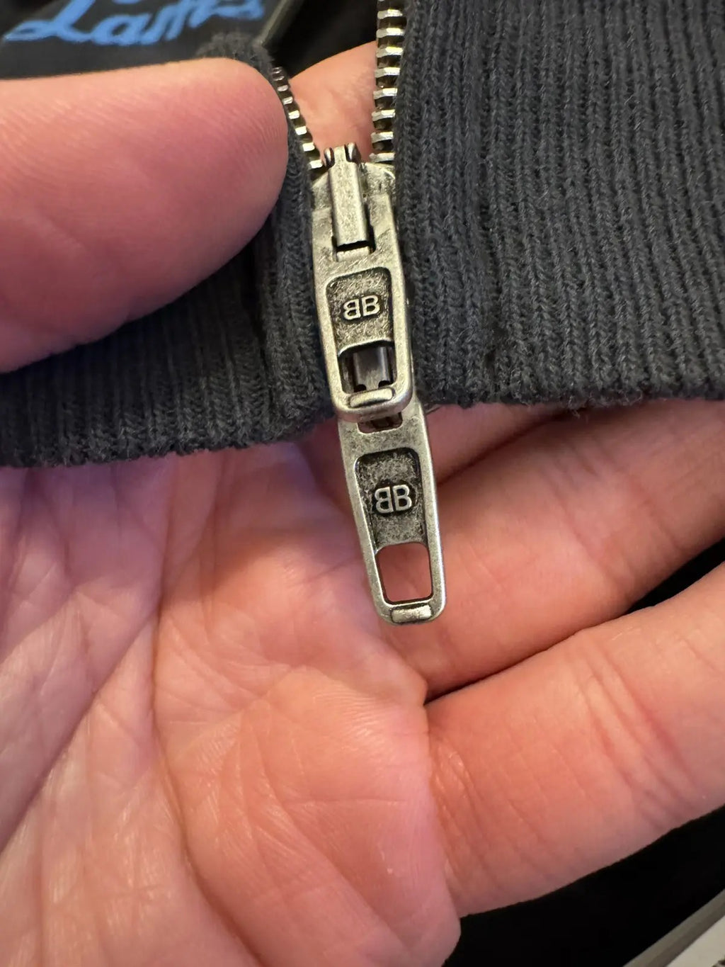 Balenciaga X Lamborghini Zip-Up Hoodie Faded Black