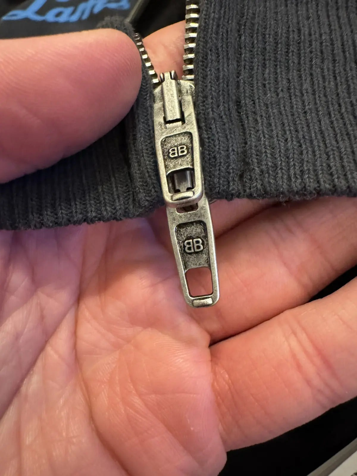 Balenciaga X Lamborghini Zip-Up Hoodie Faded Black