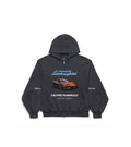 Balenciaga X Lamborghini Zip-Up Hoodie Faded Black