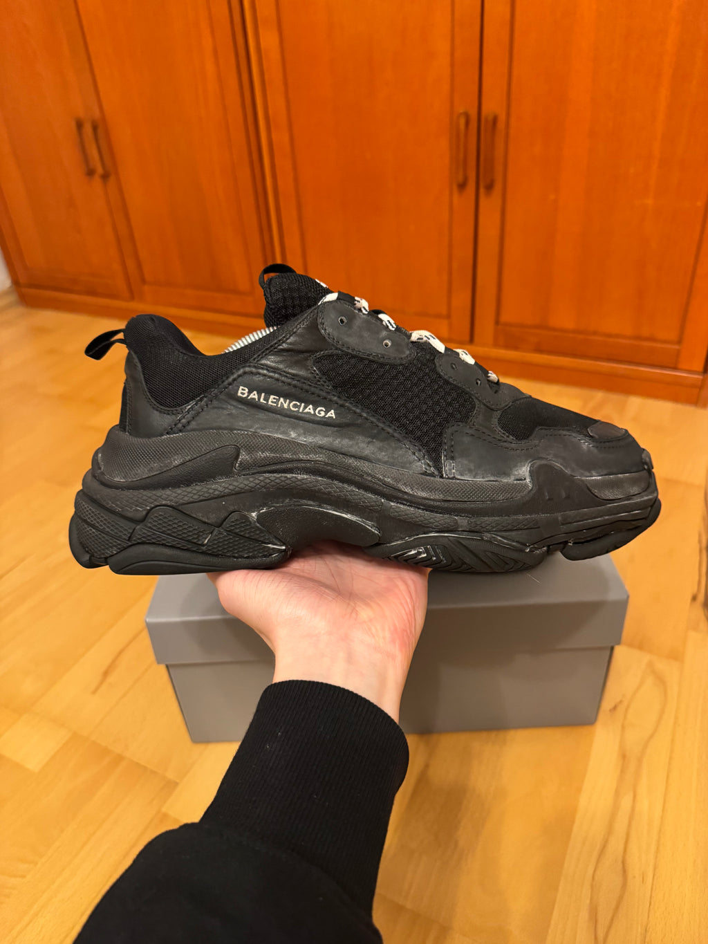 Balenciaga Triple S Triple Black Made in Italy