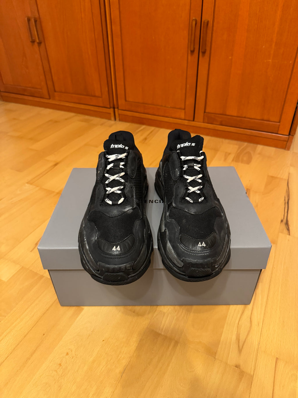 Balenciaga Triple S Triple Black Made in Italy