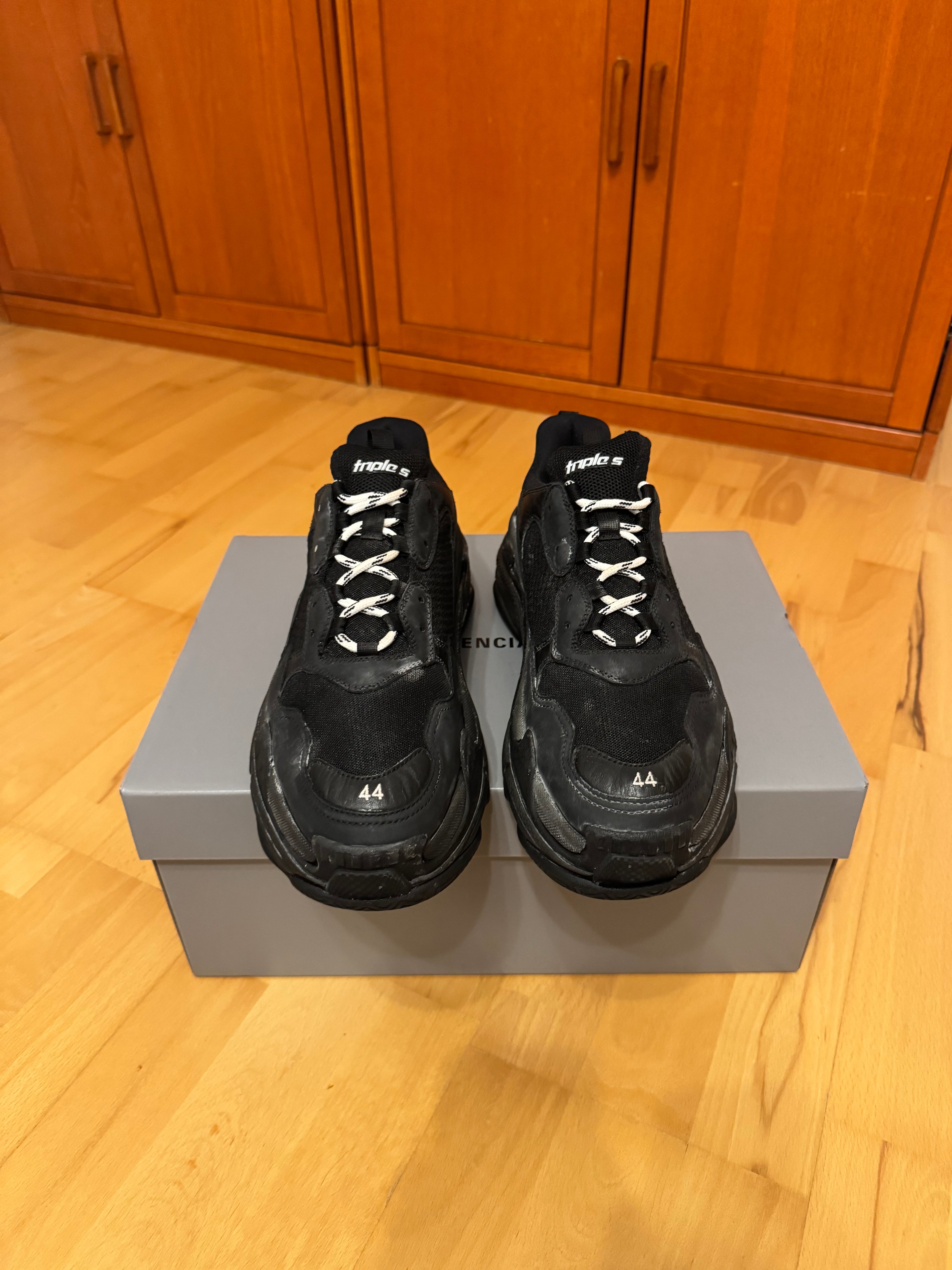 Balenciaga Triple S Triple Black Made in Italy