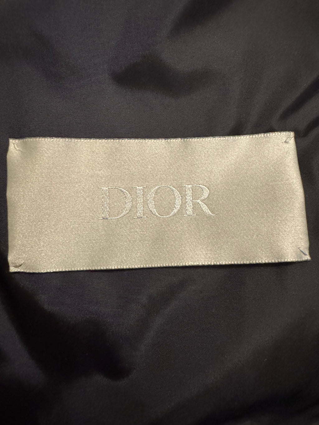 Dior Oblique Puffer Jacket Silver