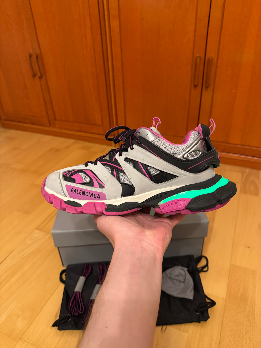 Balenciaga LED Track Black Pink Grey