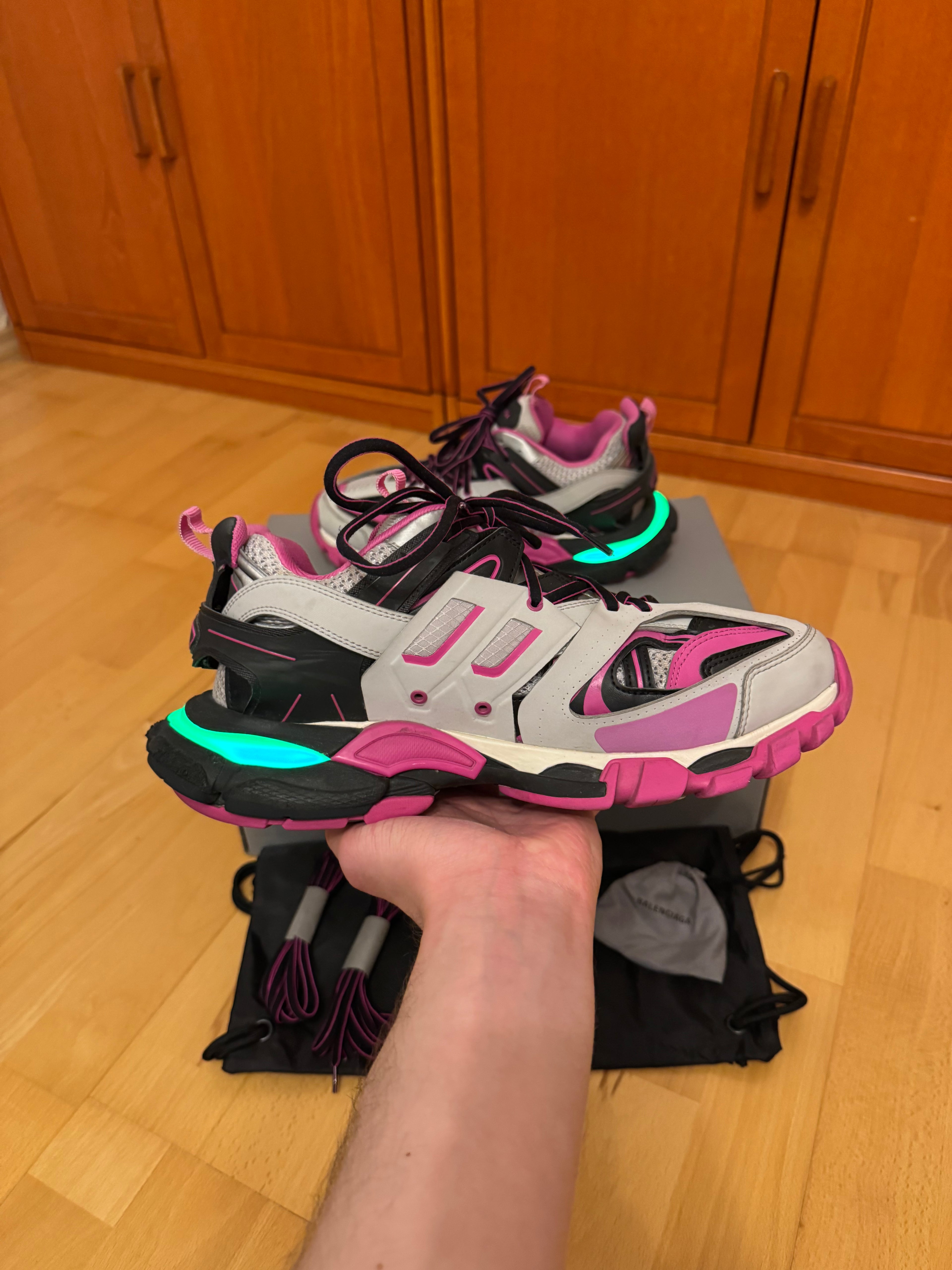Balenciaga LED Track Black Pink Grey