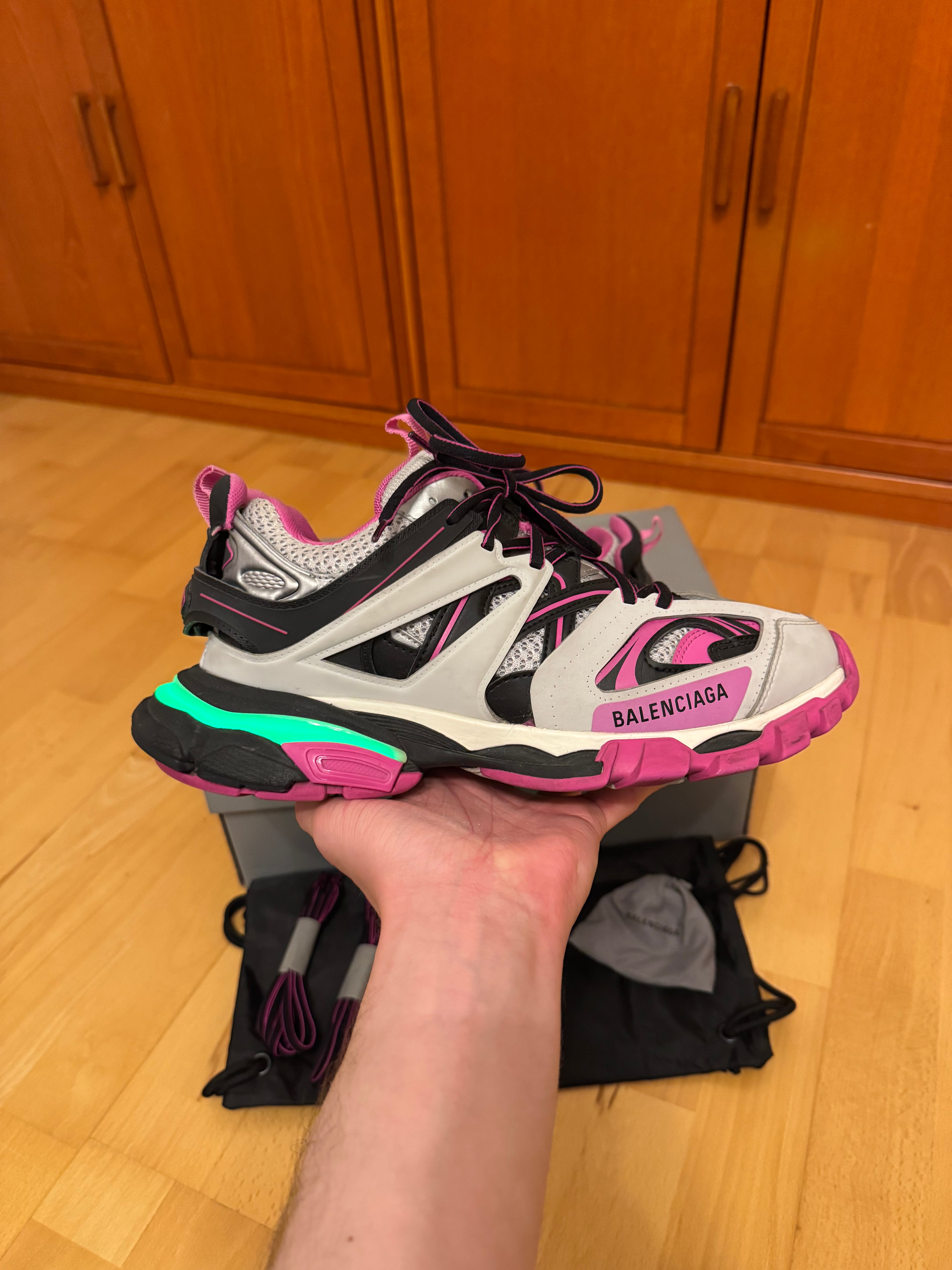 Balenciaga LED Track Black Pink Grey