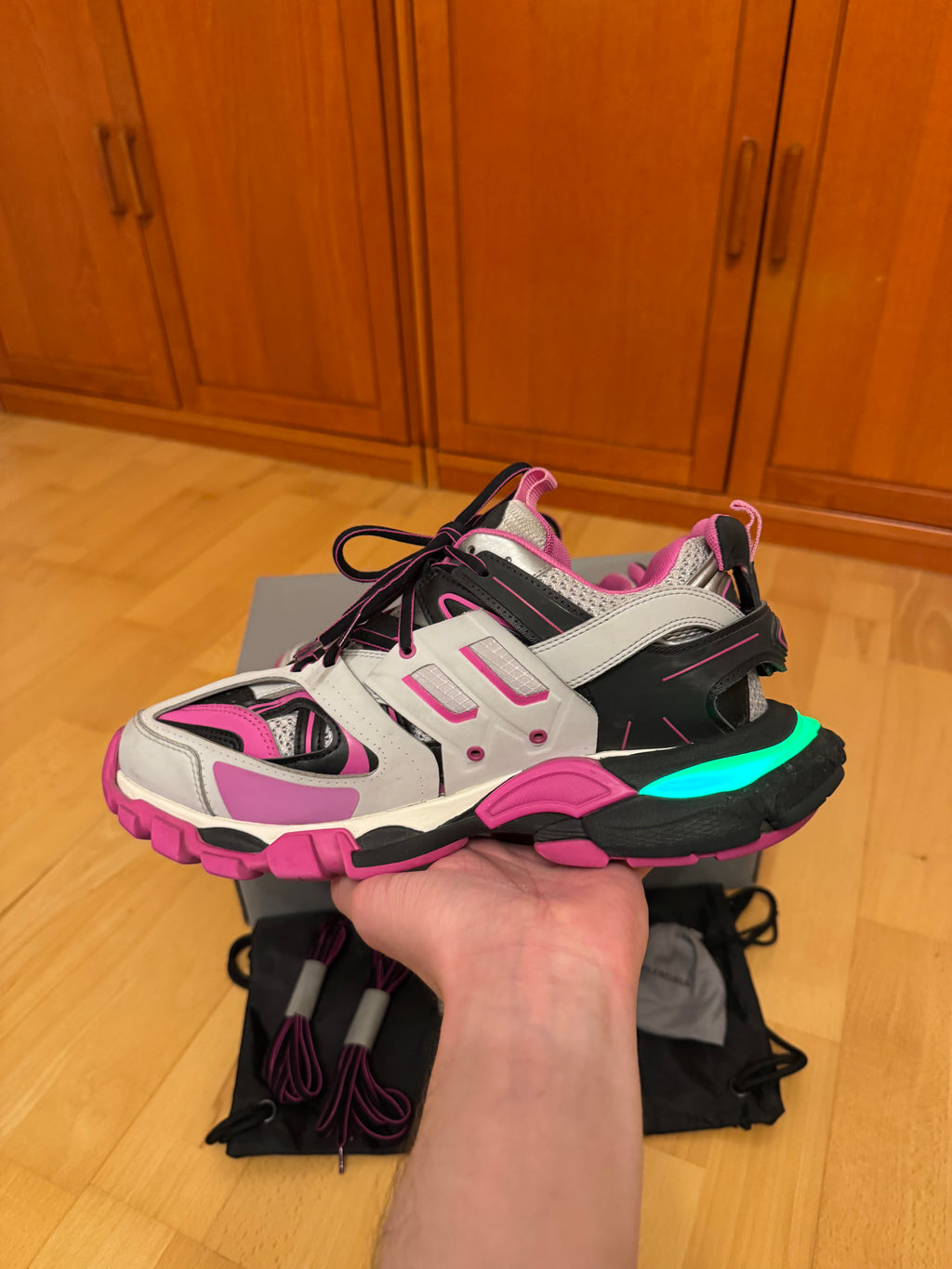 Balenciaga LED Track Black Pink Grey