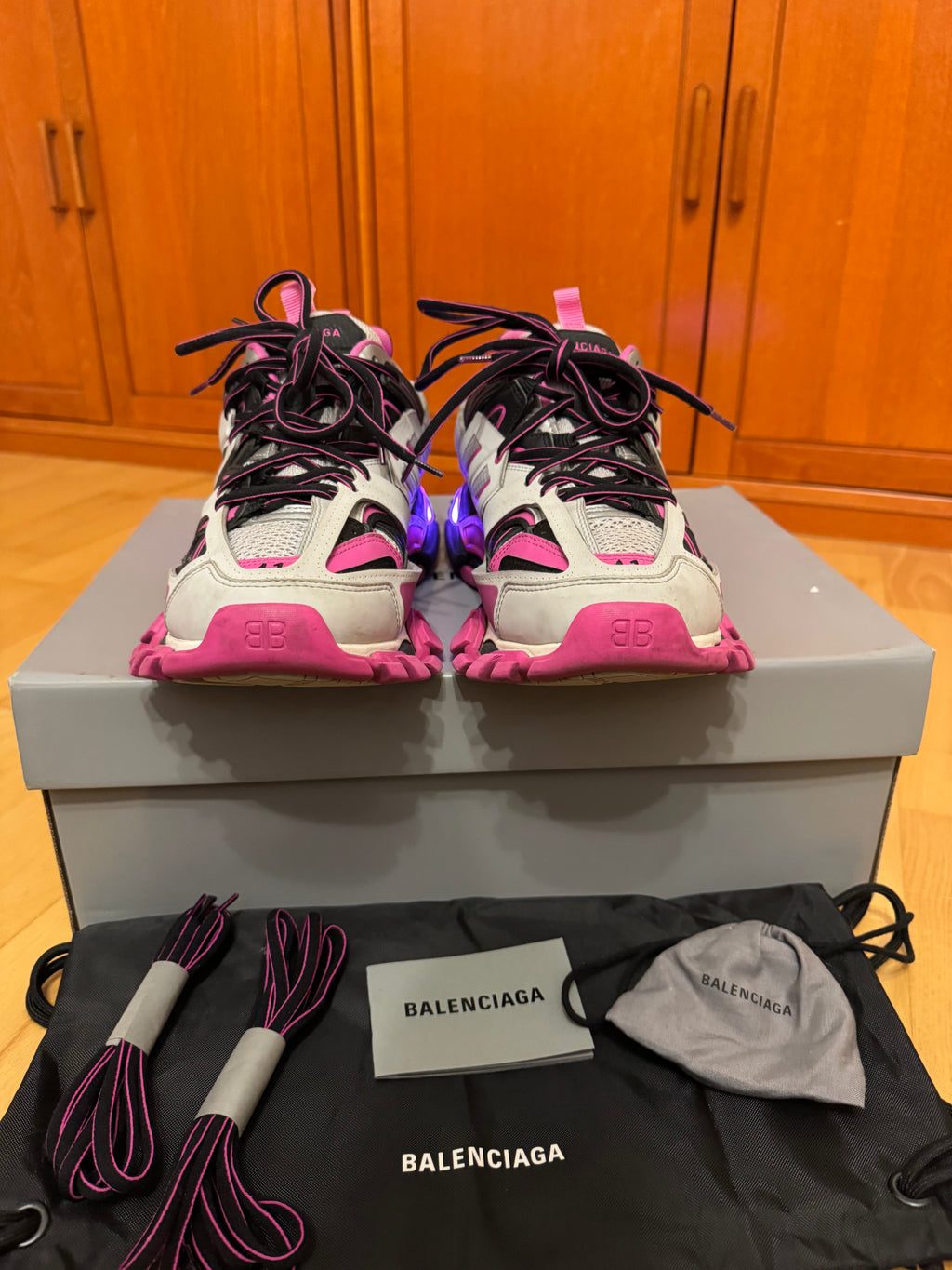Balenciaga LED Track Black Pink Grey