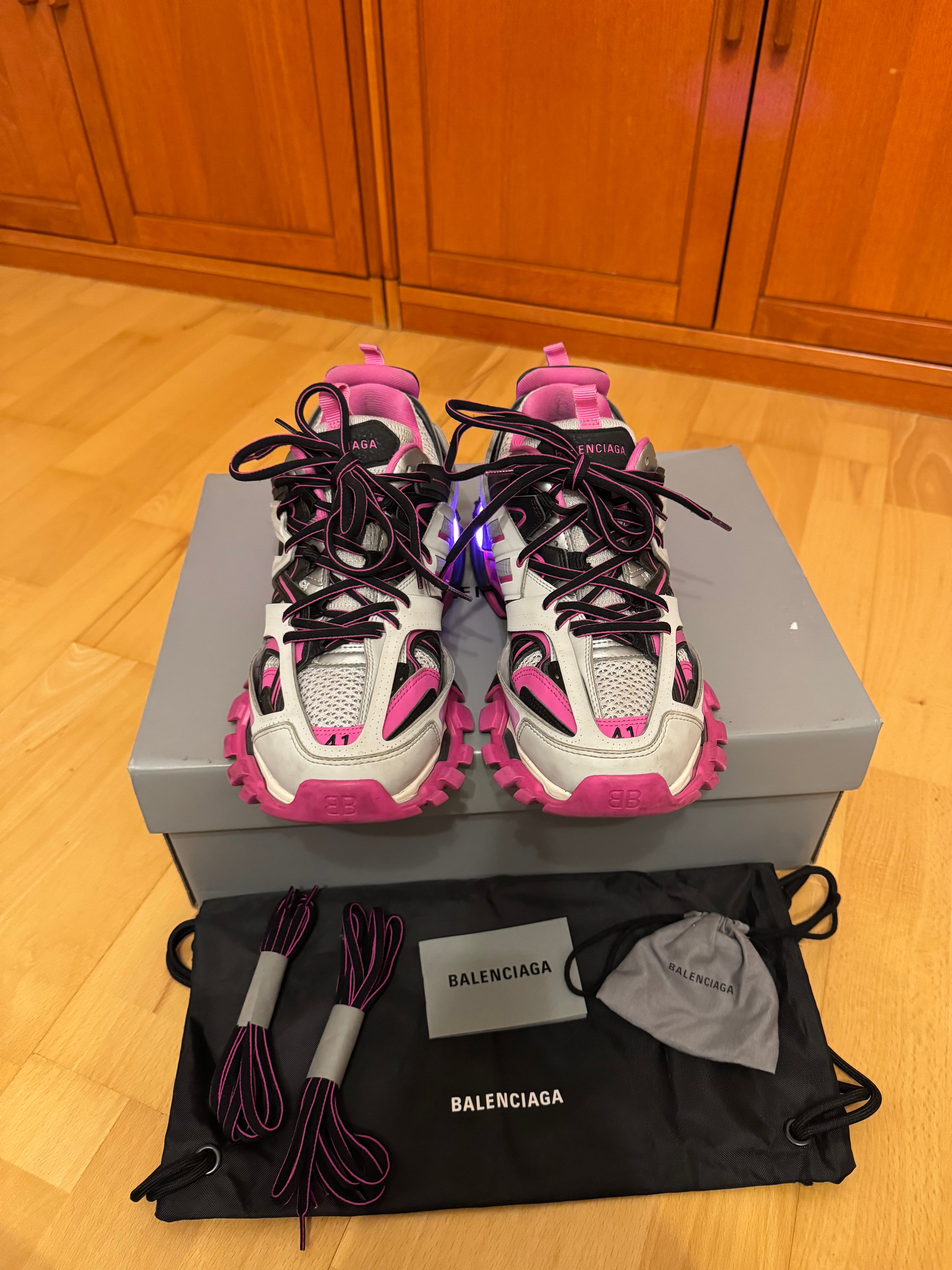 Balenciaga LED Track Black Pink Grey
