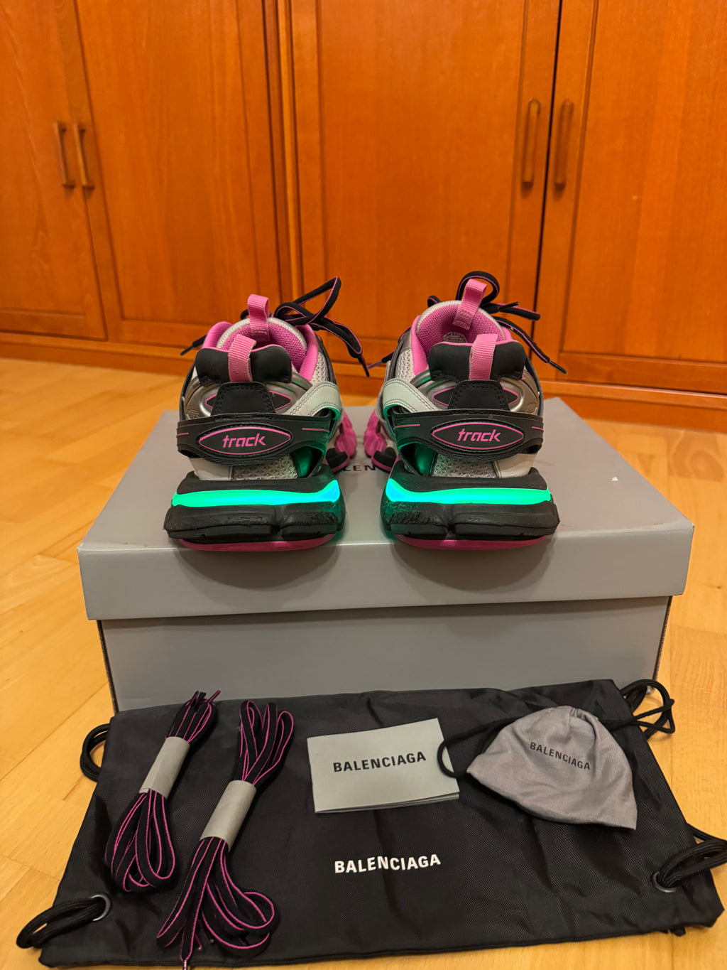 Balenciaga LED Track Black Pink Grey