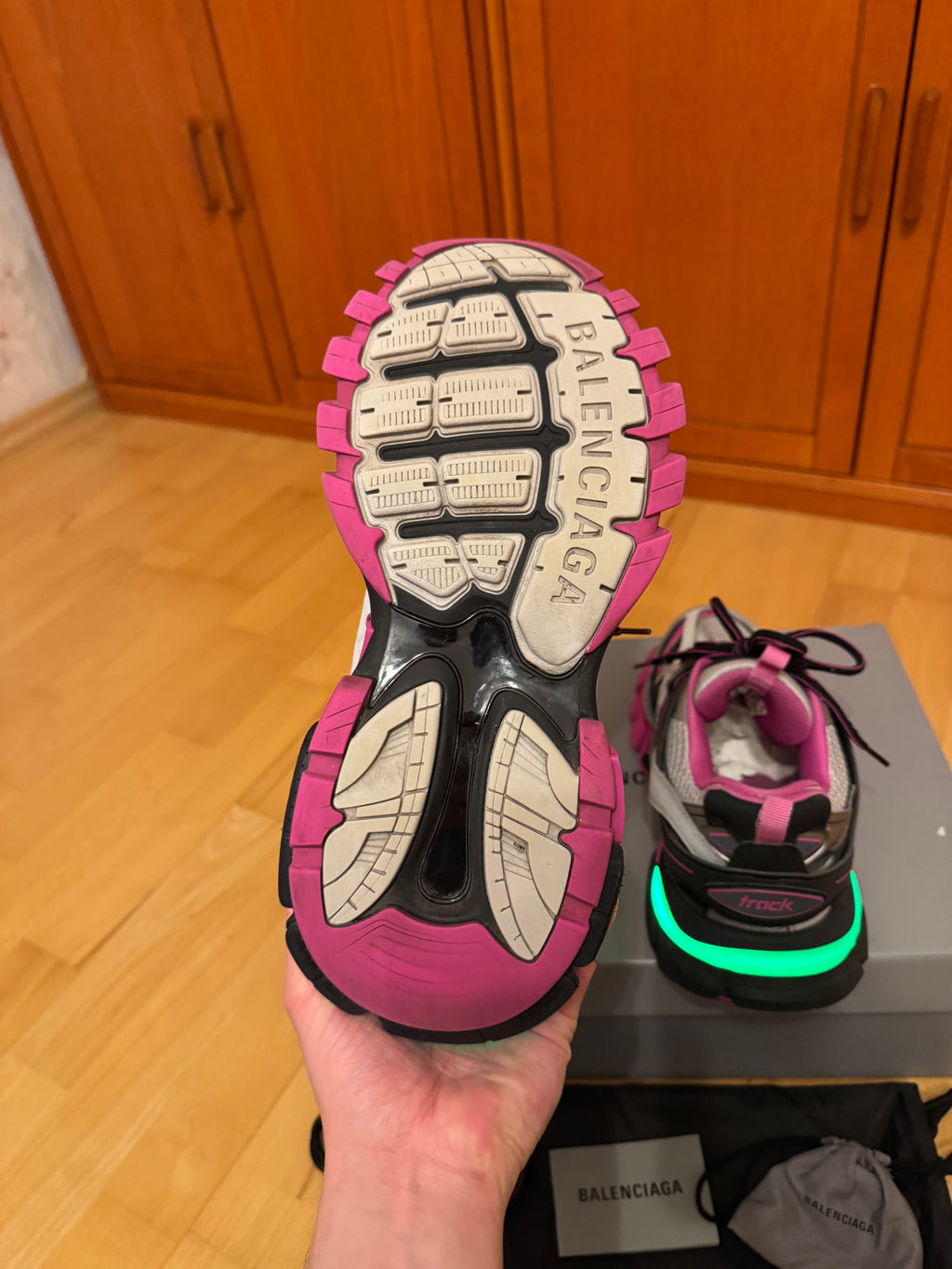 Balenciaga LED Track Black Pink Grey