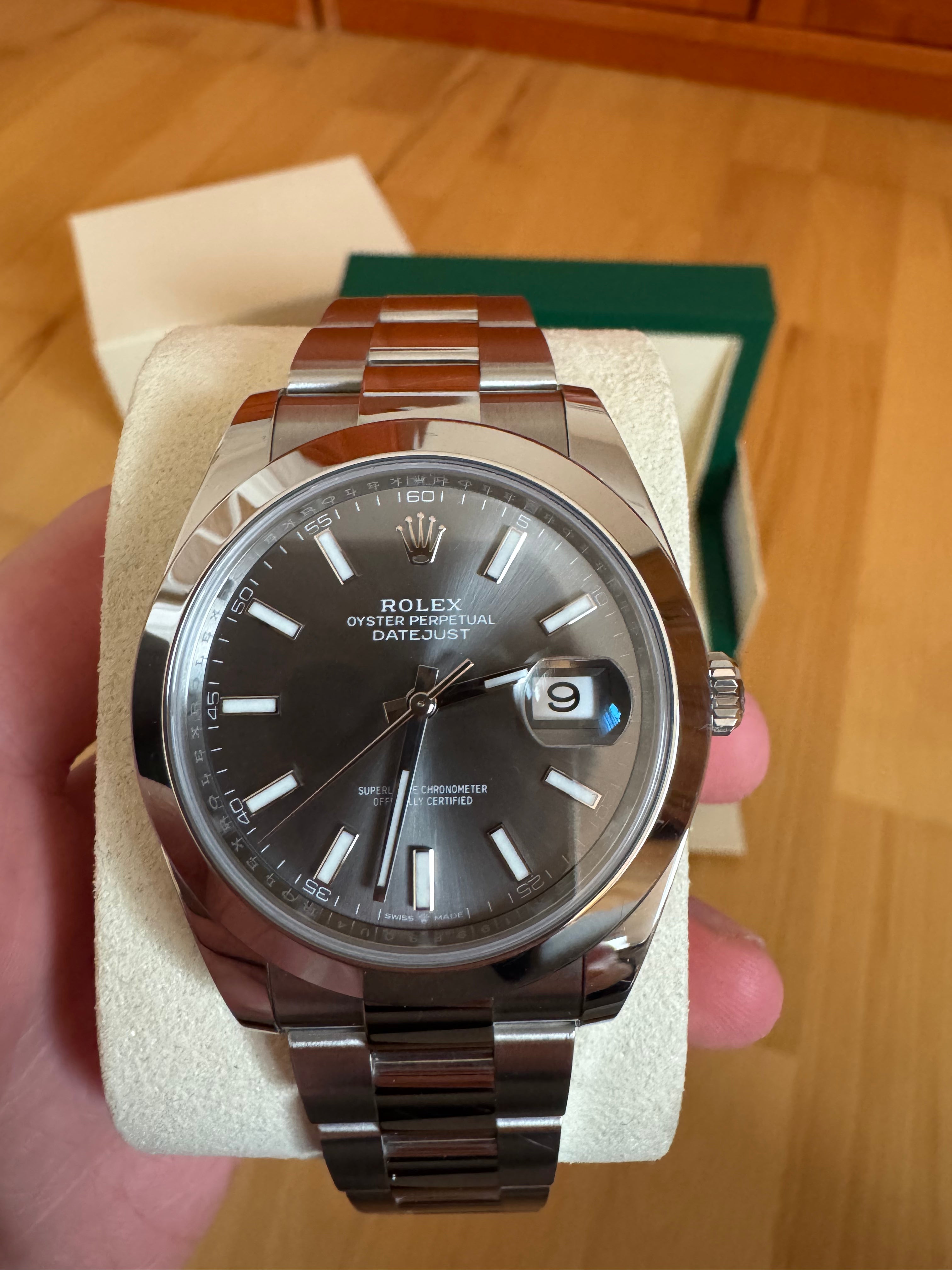 Rolex Datejust 41 Rhodium Dial
