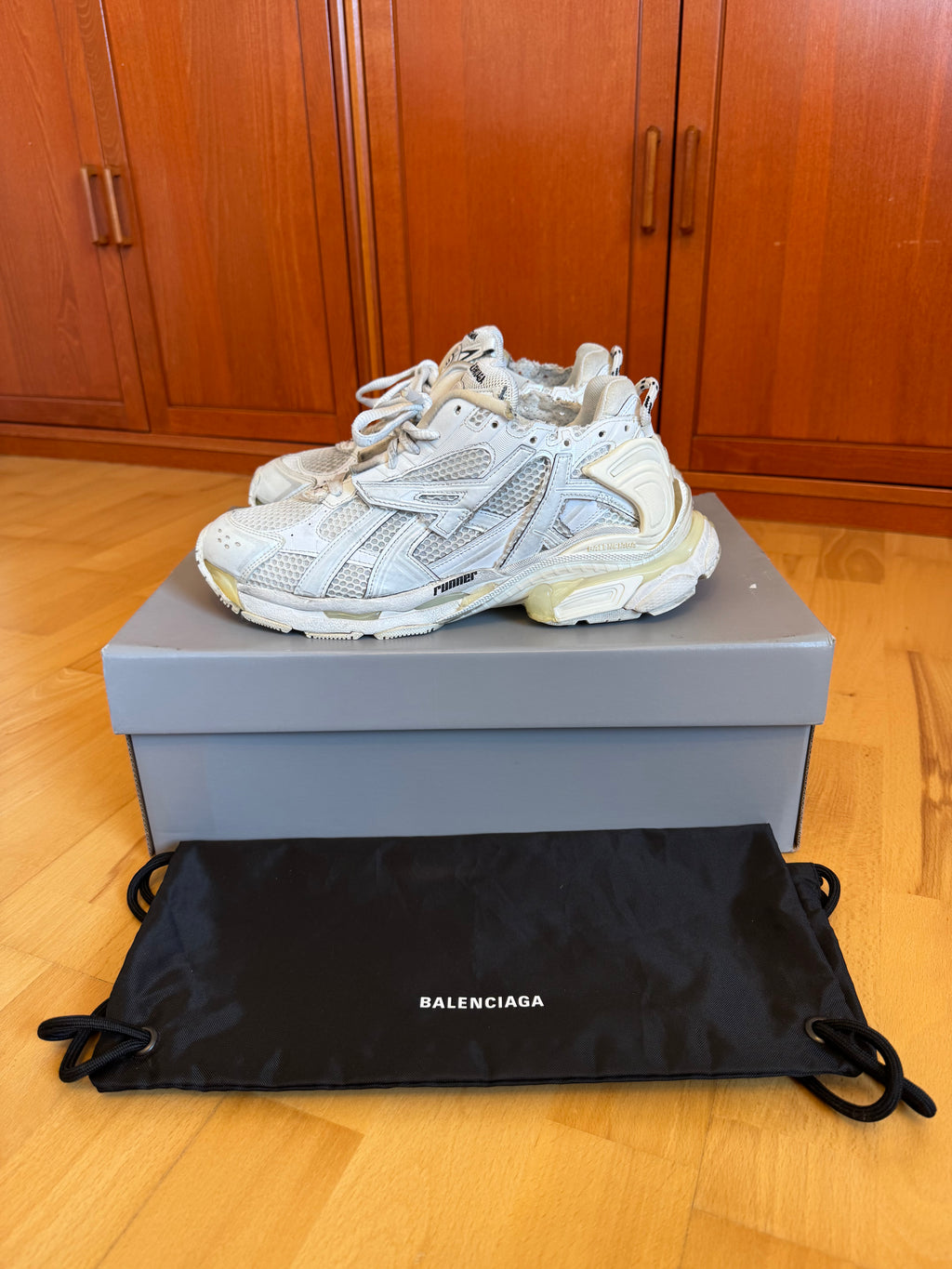 Balenciaga Runner Triple White Made in Italy