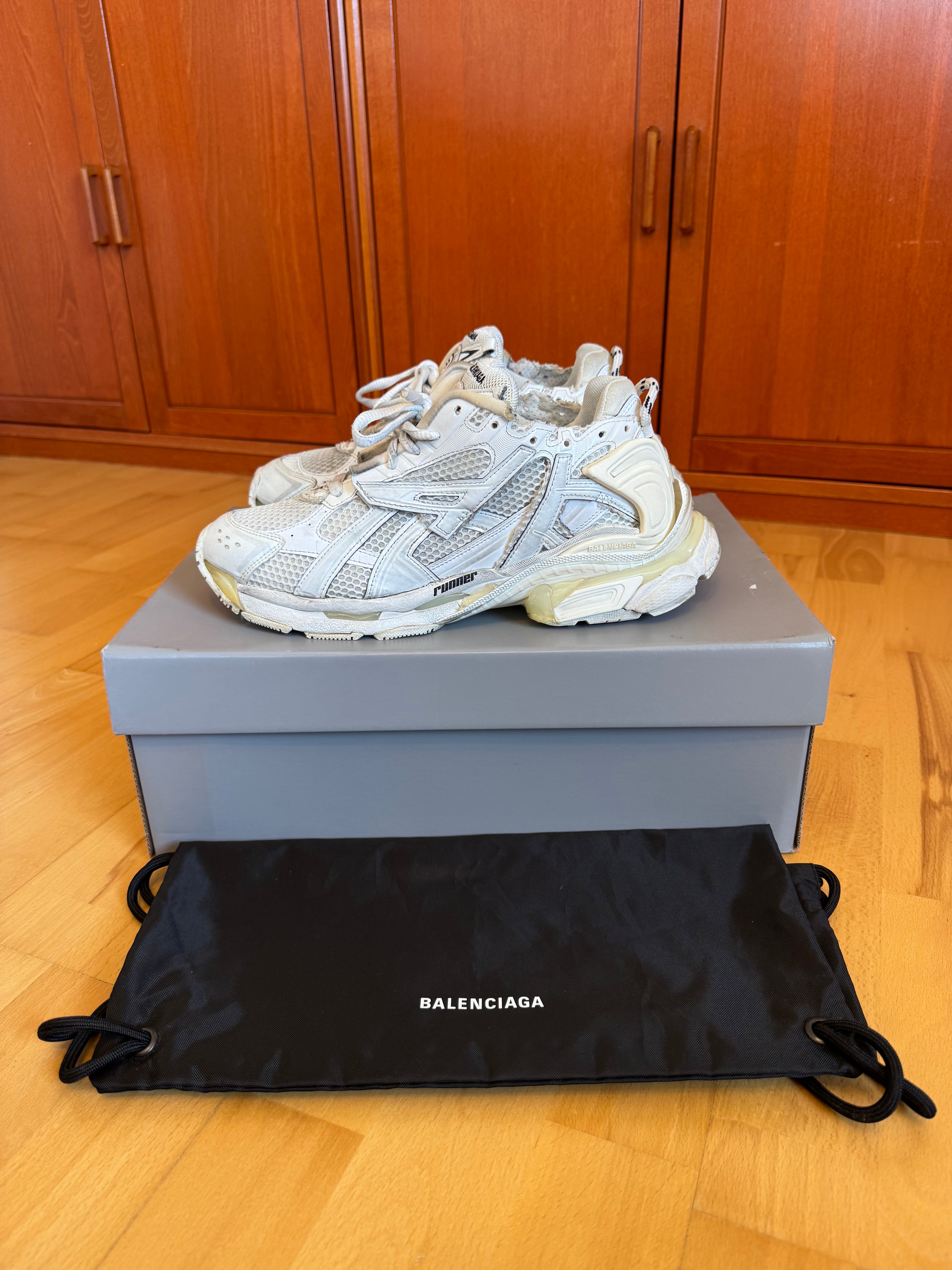Balenciaga Runner Triple White Made in Italy