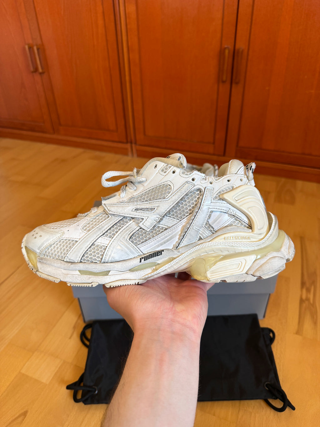 Balenciaga Runner Triple White Made in Italy