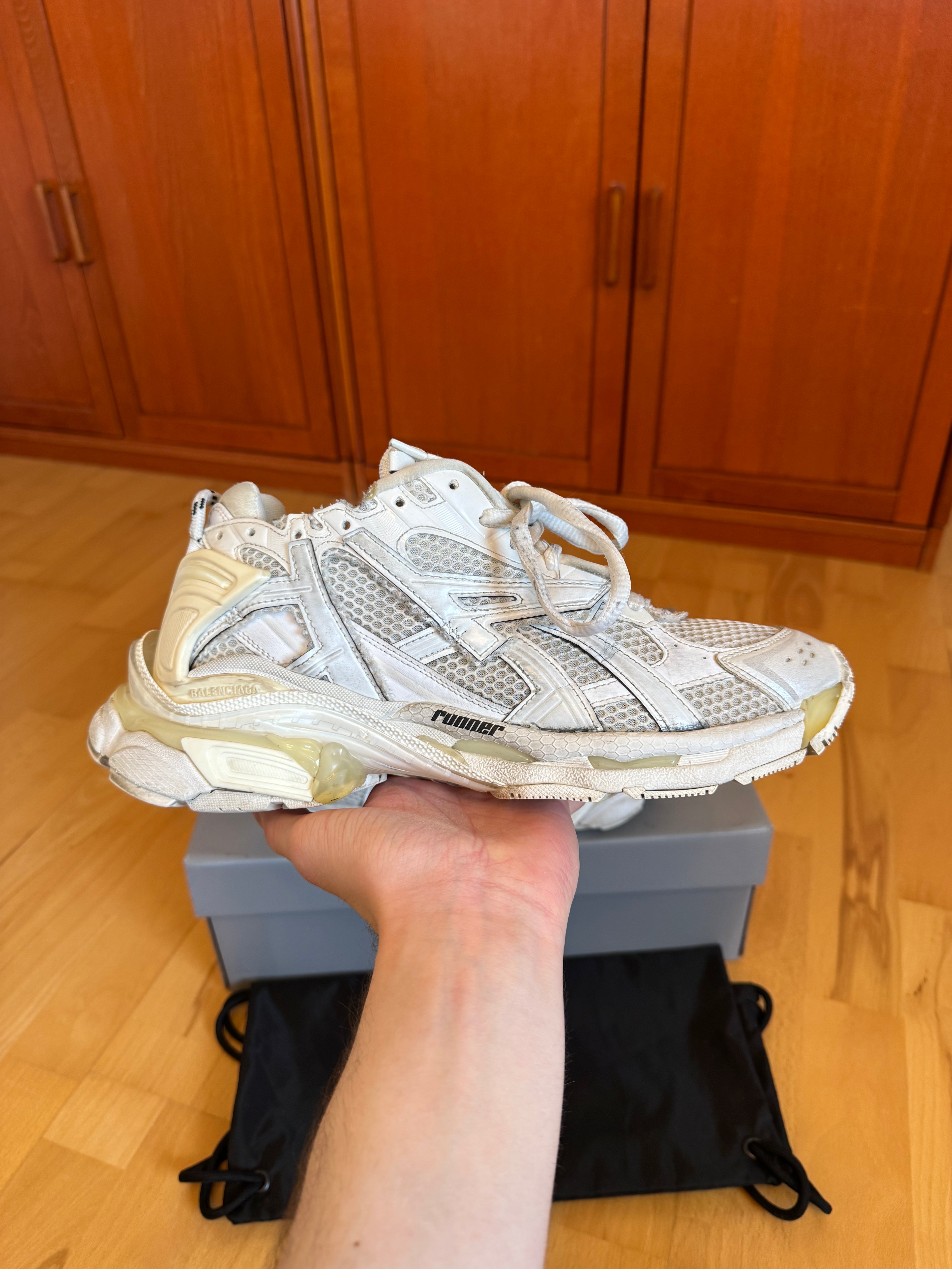 Balenciaga Runner Triple White Made in Italy