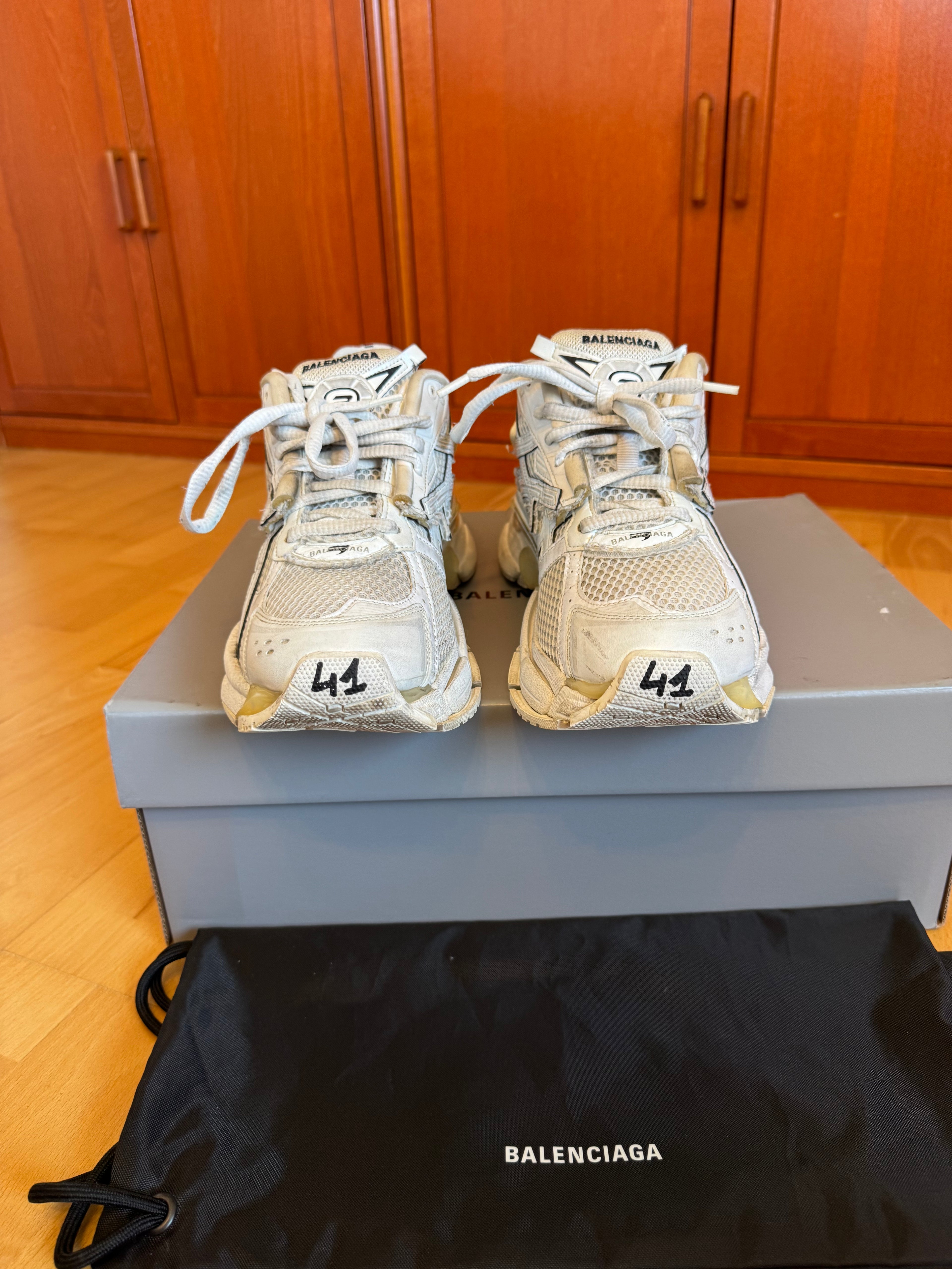 Balenciaga Runner Triple White Made in Italy
