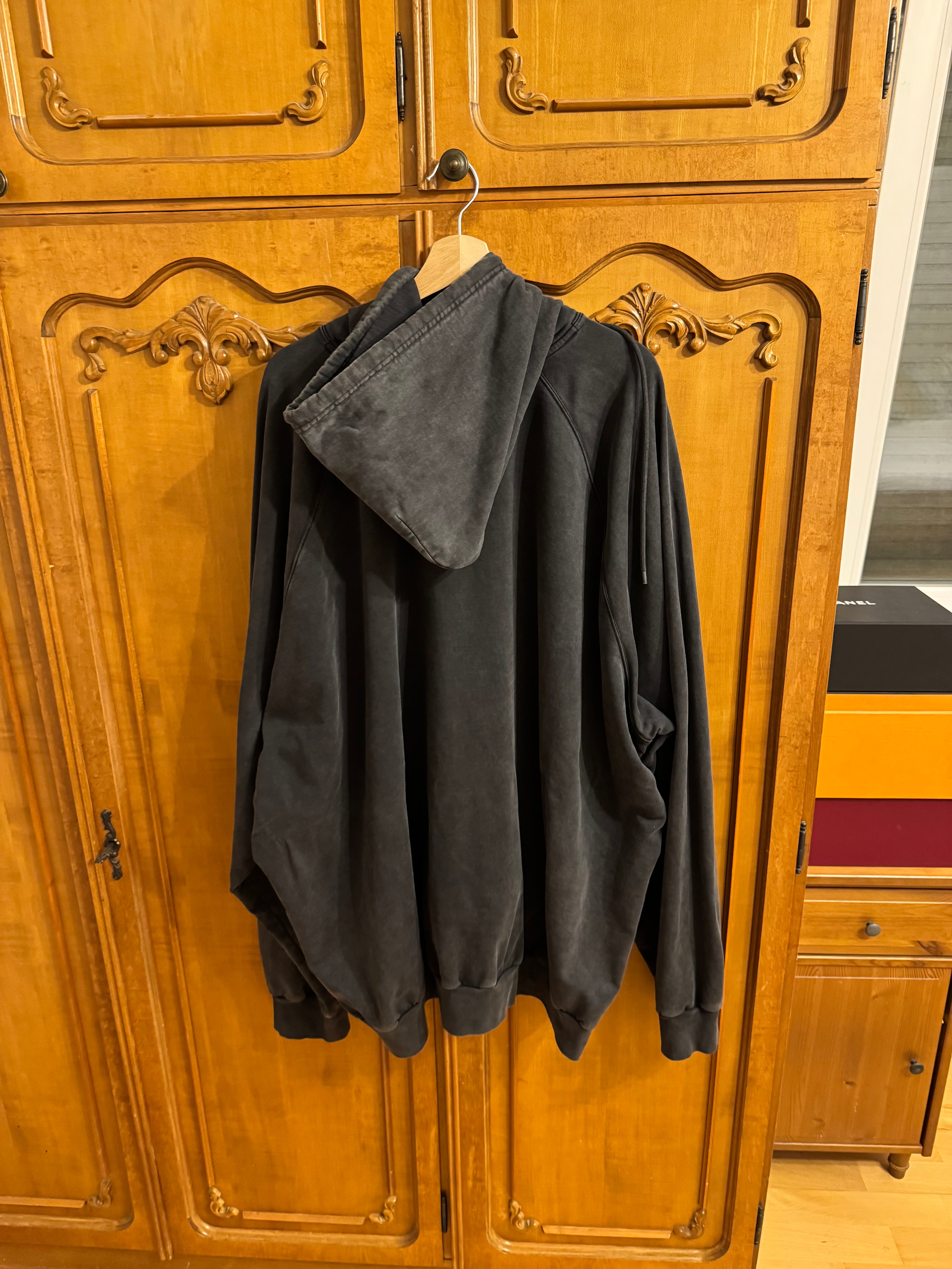 Balenciaga College 1917 Washed Grey Hoodie