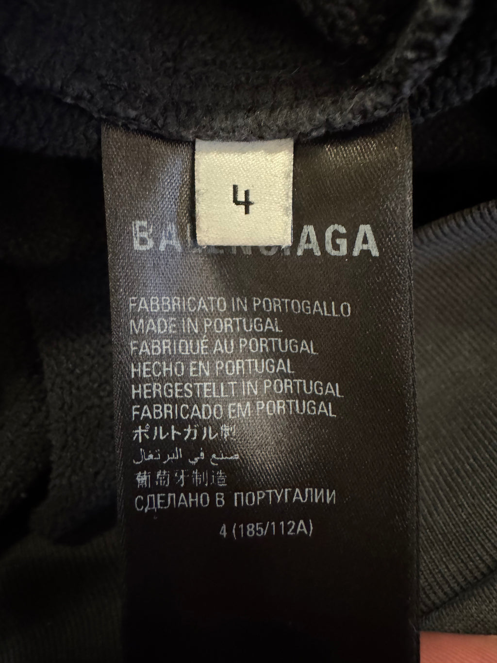 Balenciaga College 1917 Washed Grey Hoodie