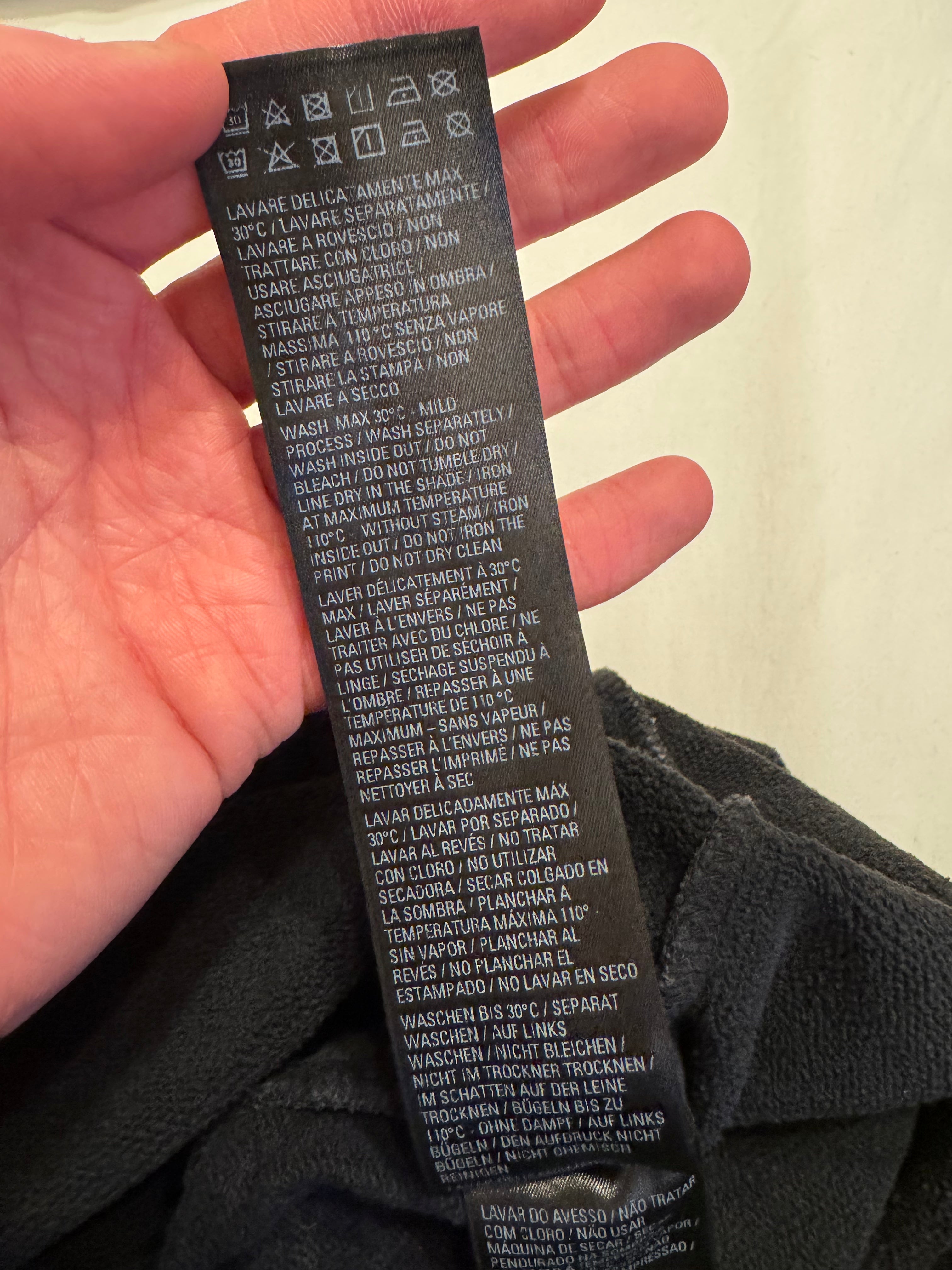 Balenciaga College 1917 Washed Grey Hoodie