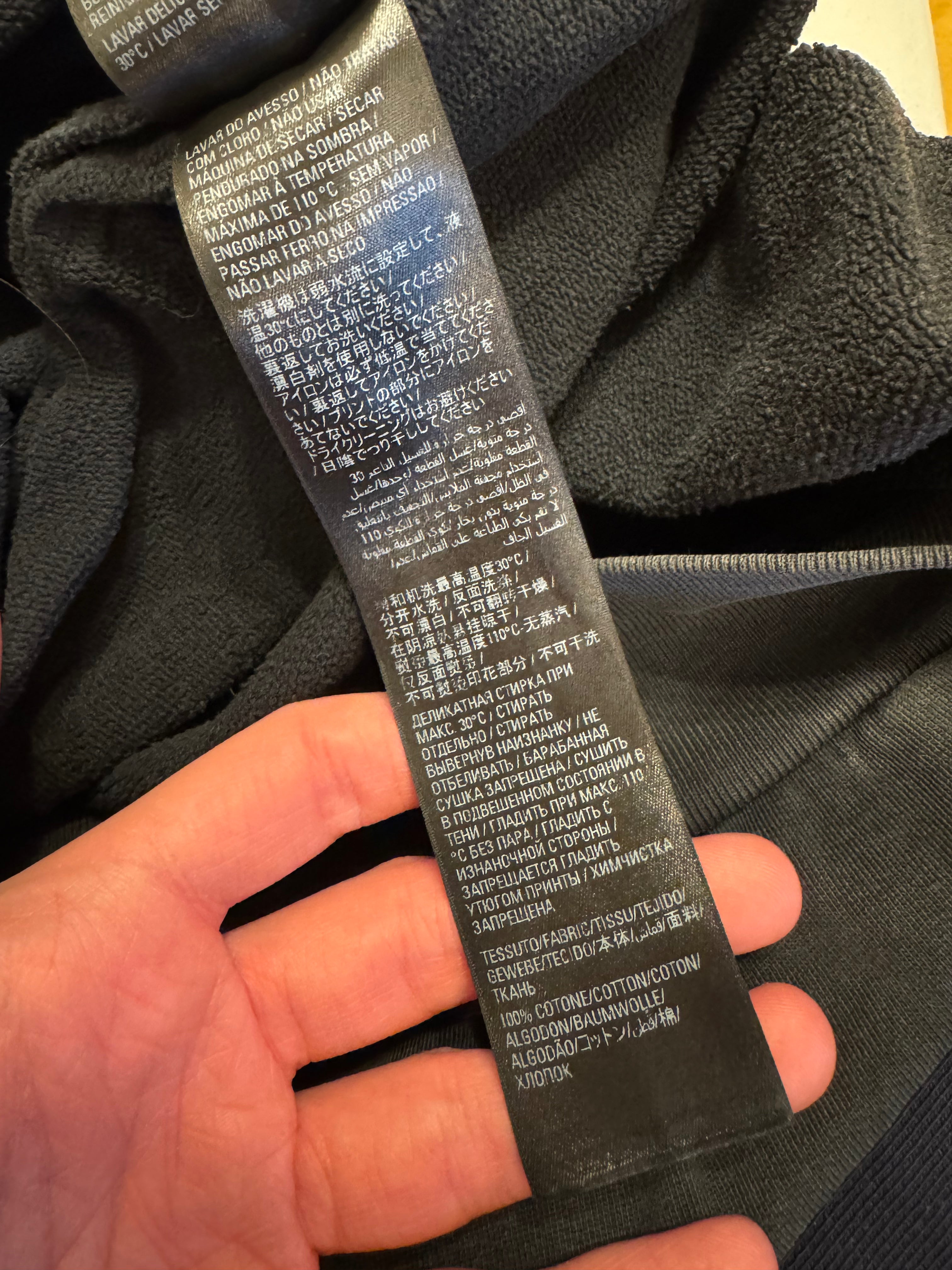 Balenciaga College 1917 Washed Grey Hoodie