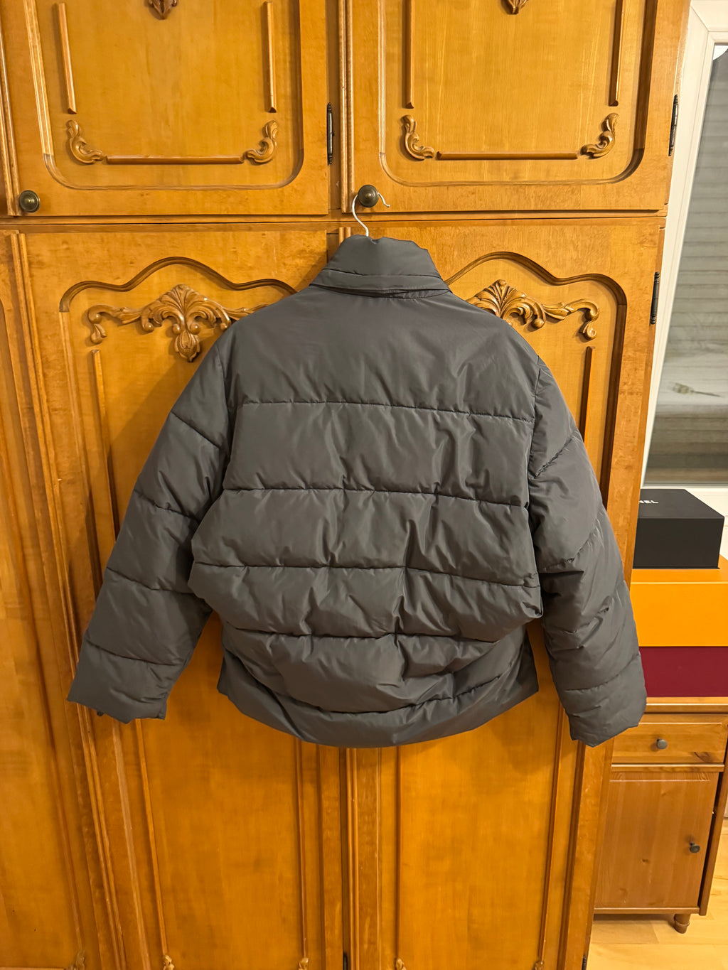 Balenciaga C Shape Grey Puffer Jacket