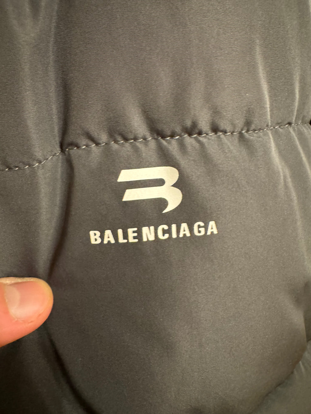 Balenciaga C Shape Grey Puffer Jacket