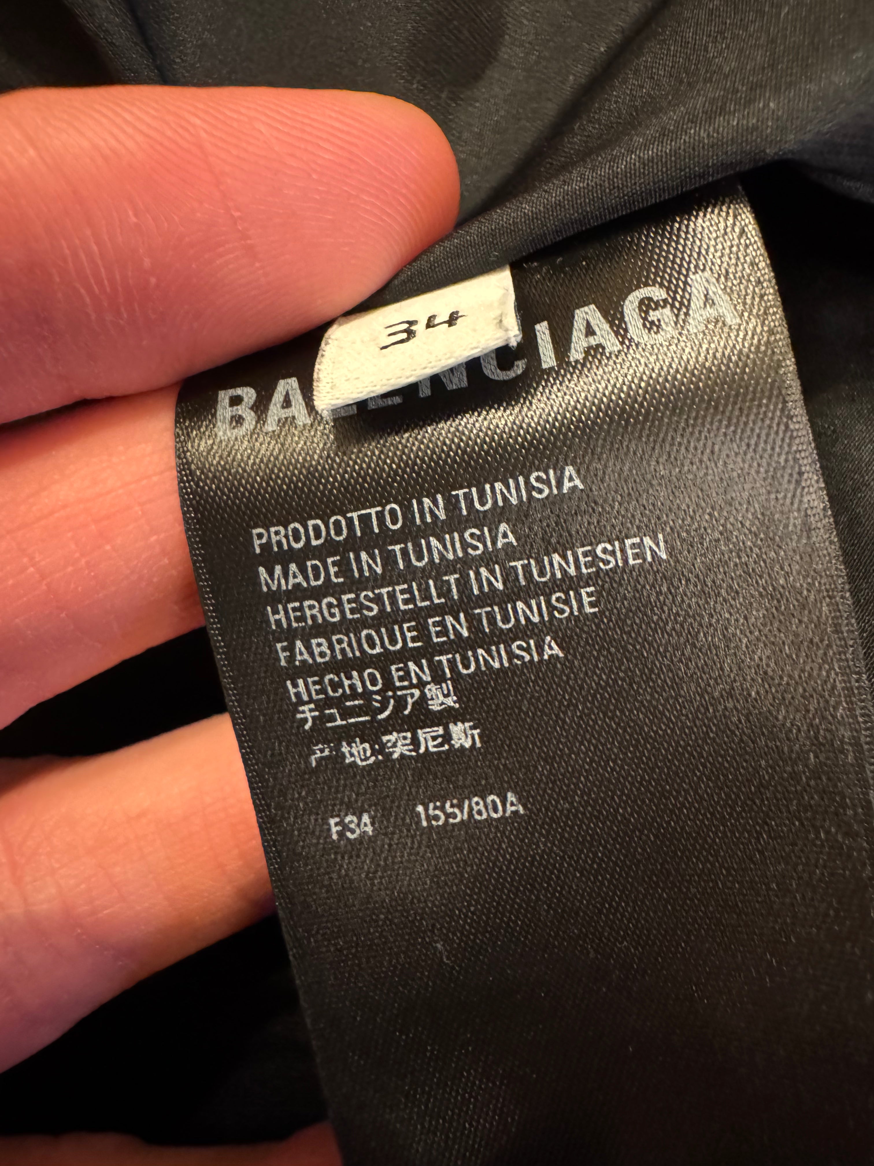 Balenciaga C Shape Grey Puffer Jacket