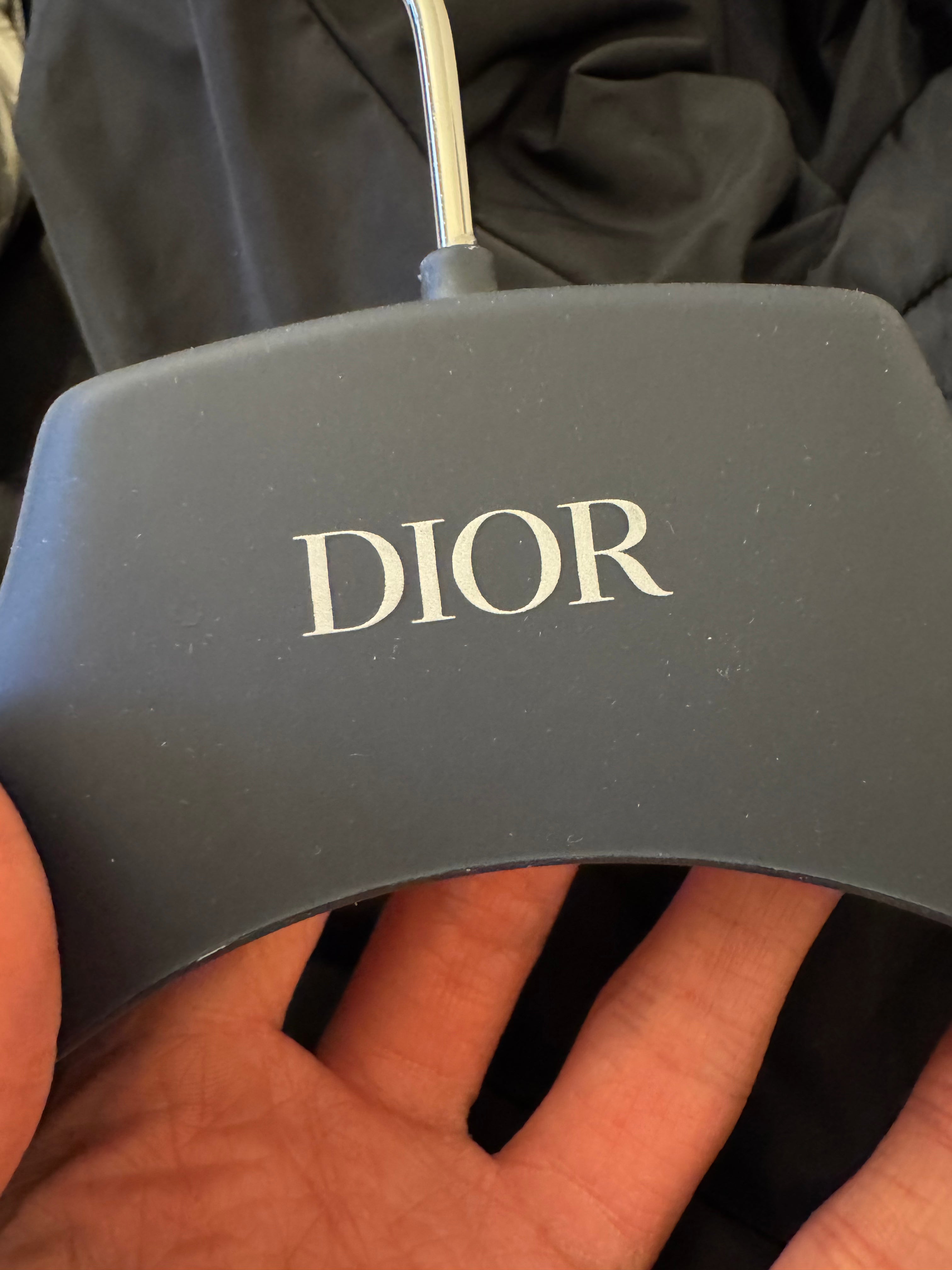 Dior Oblique Silver Puffer Jacket