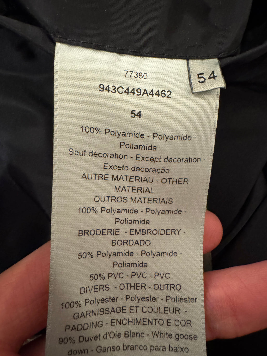 Dior Oblique Silver Puffer Jacket