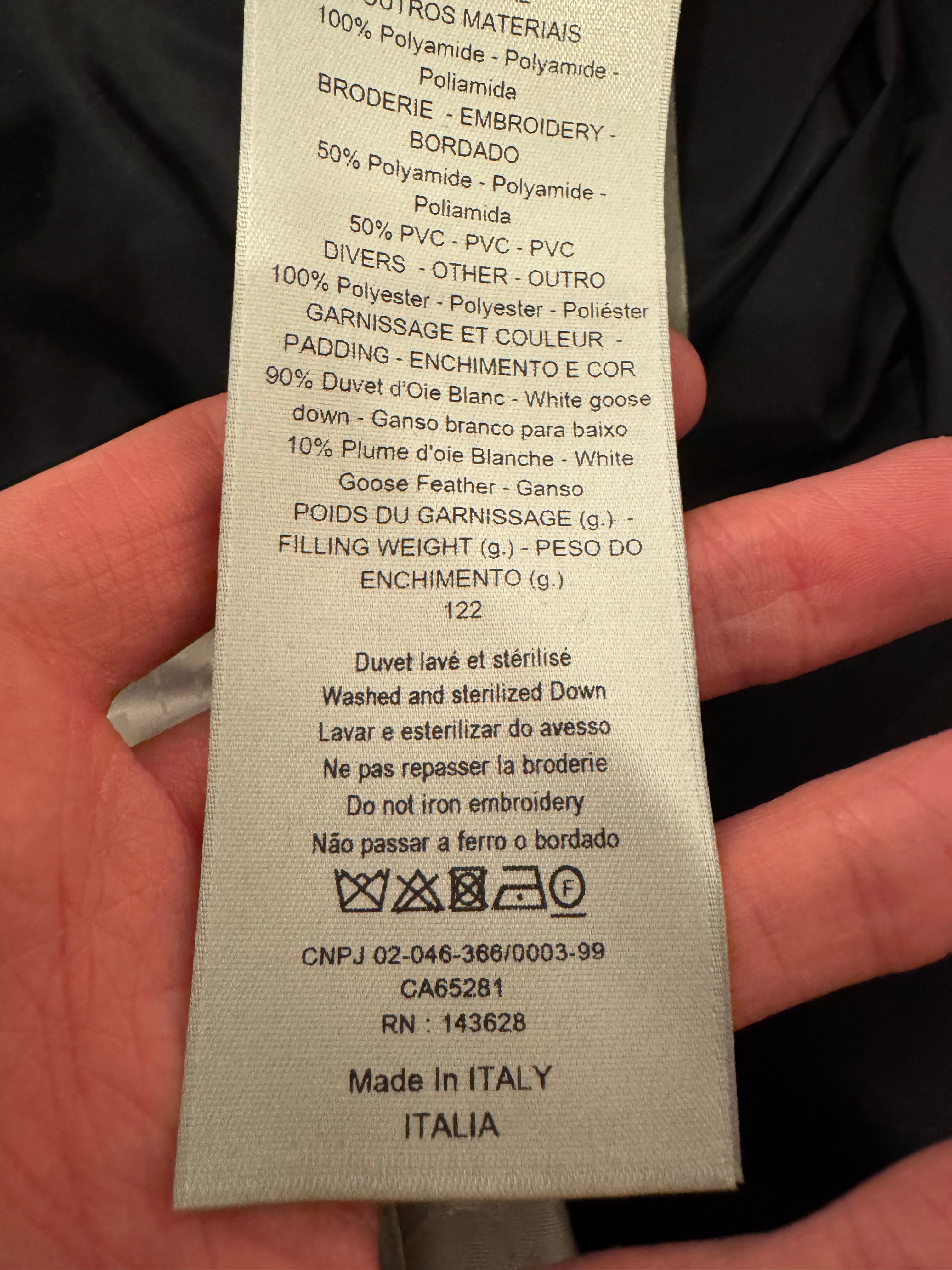 Dior Oblique Silver Puffer Jacket