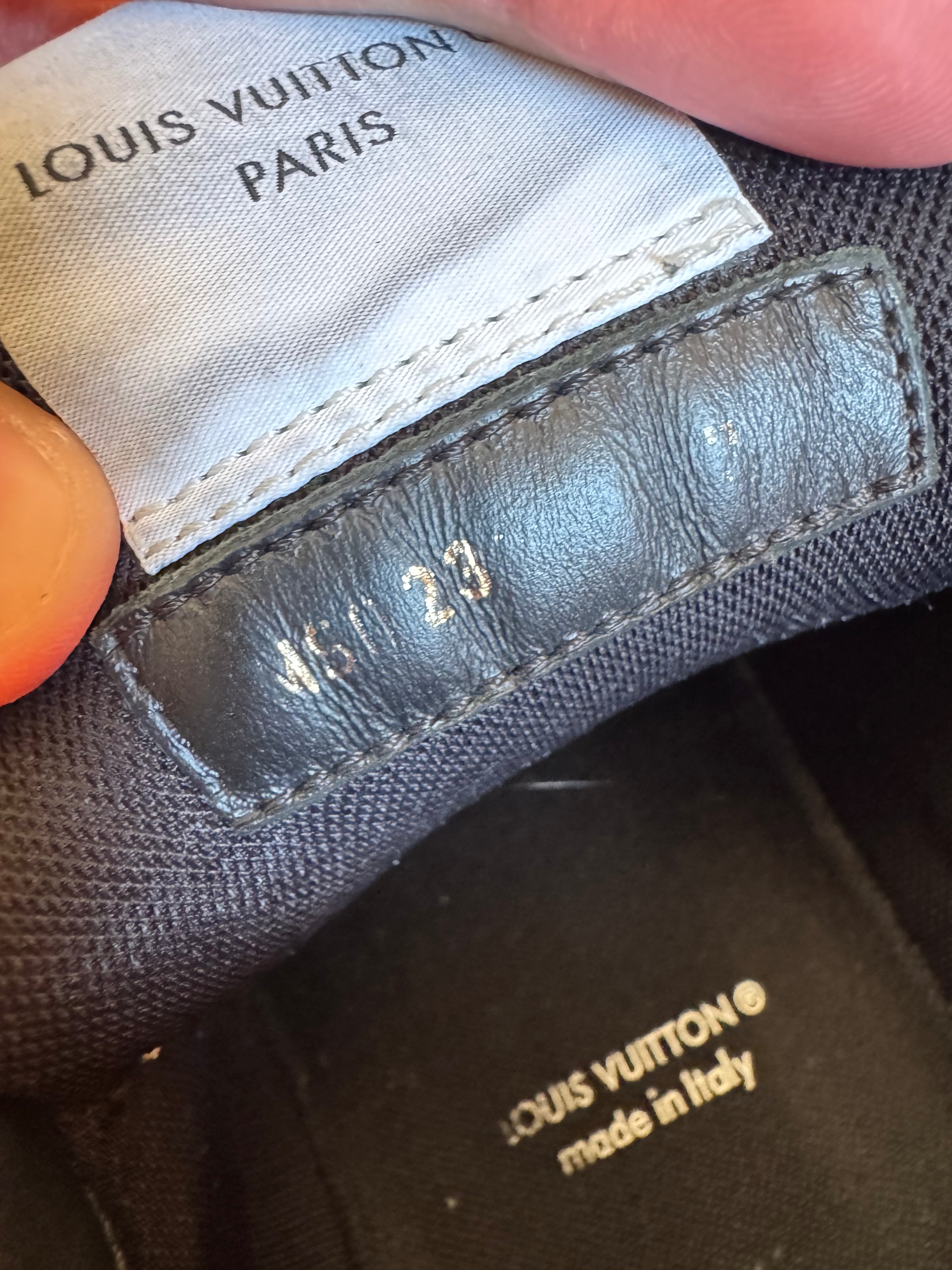 Louis Vuitton LV Trainer Velcro Strap Black Denim