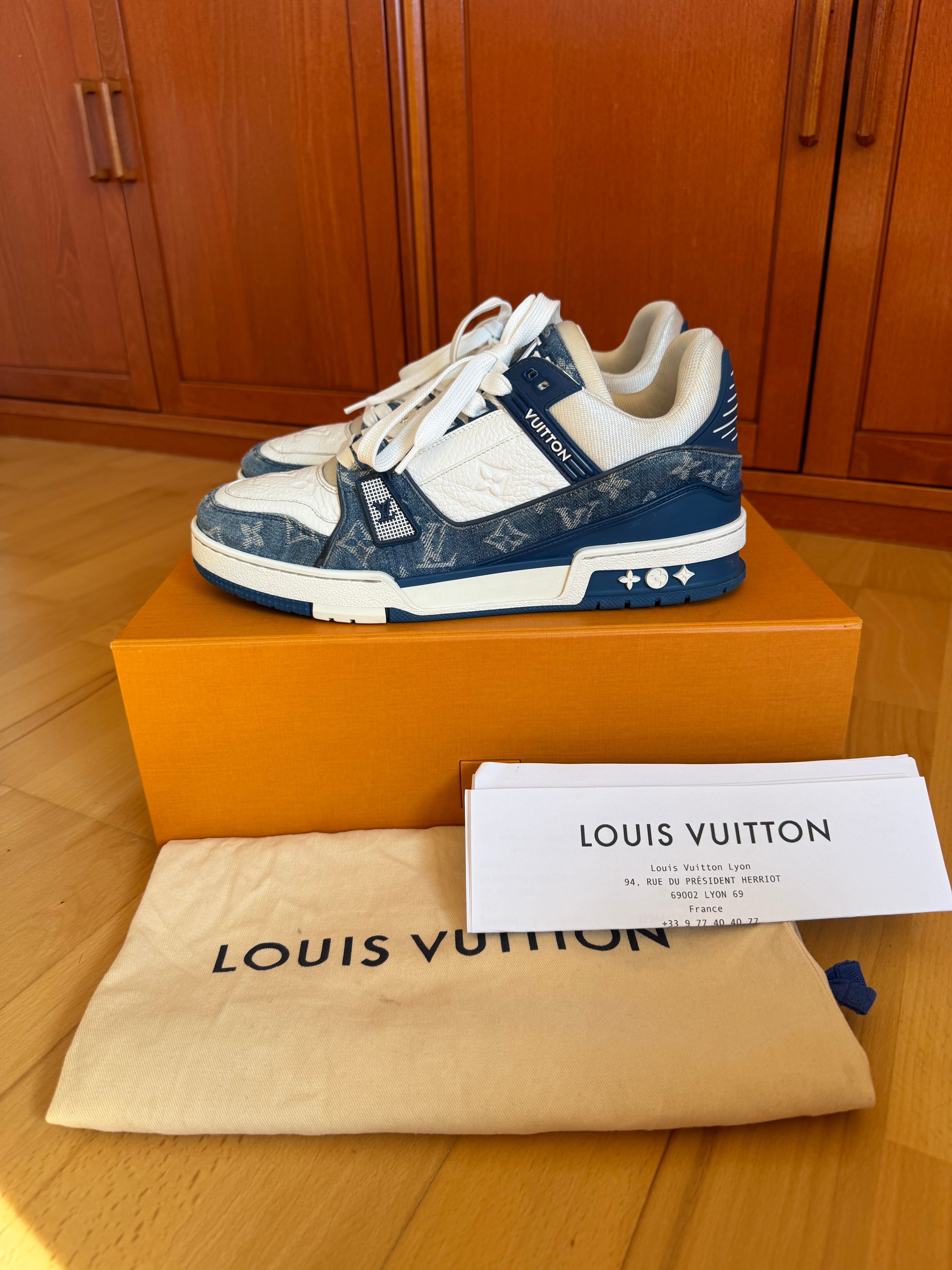 Louis Vuitton LV Trainer Blue Denim