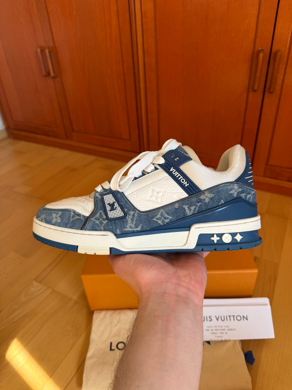 Louis Vuitton LV Trainer Blue Denim