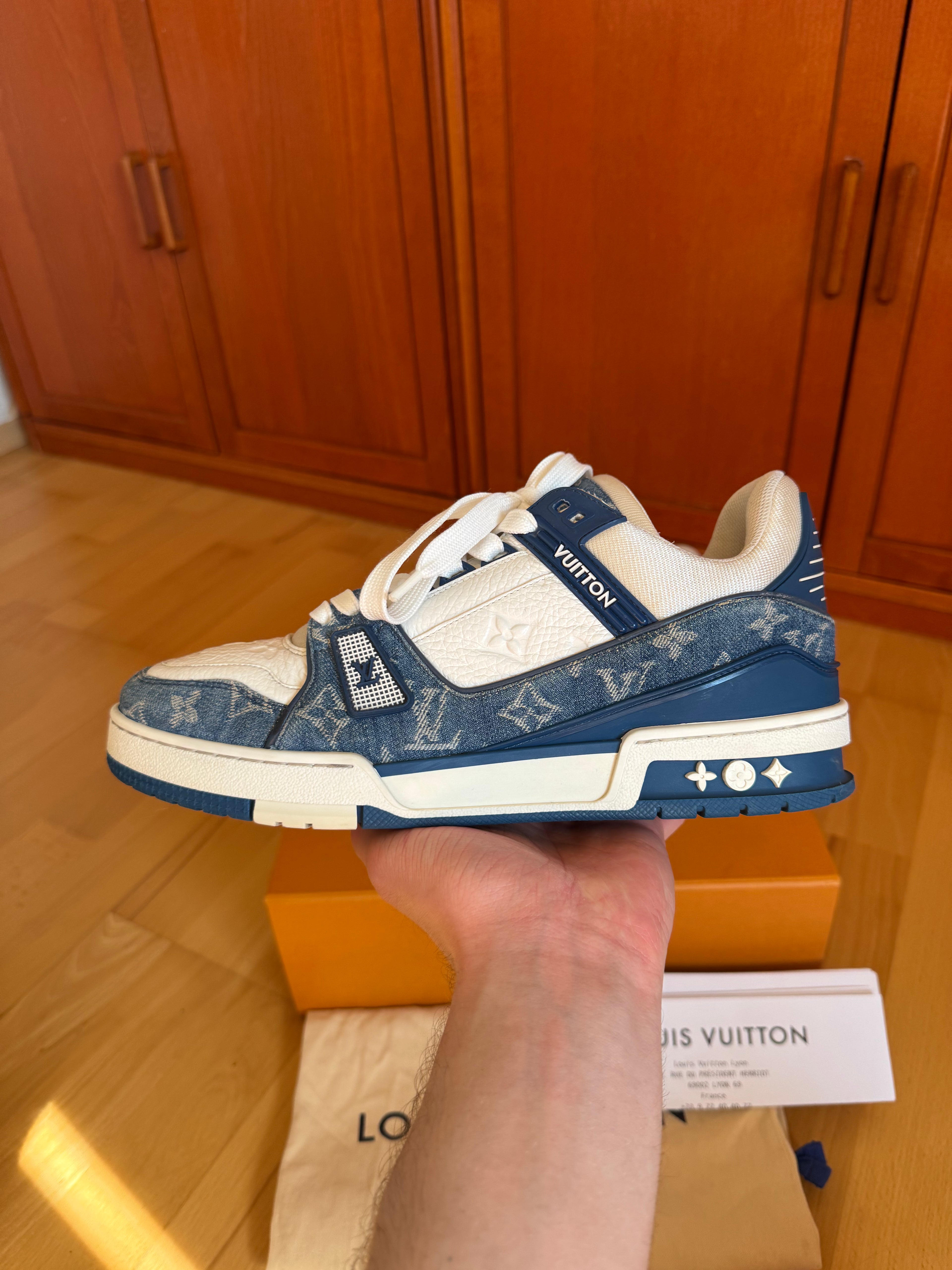 Louis Vuitton LV Trainer Blue Denim