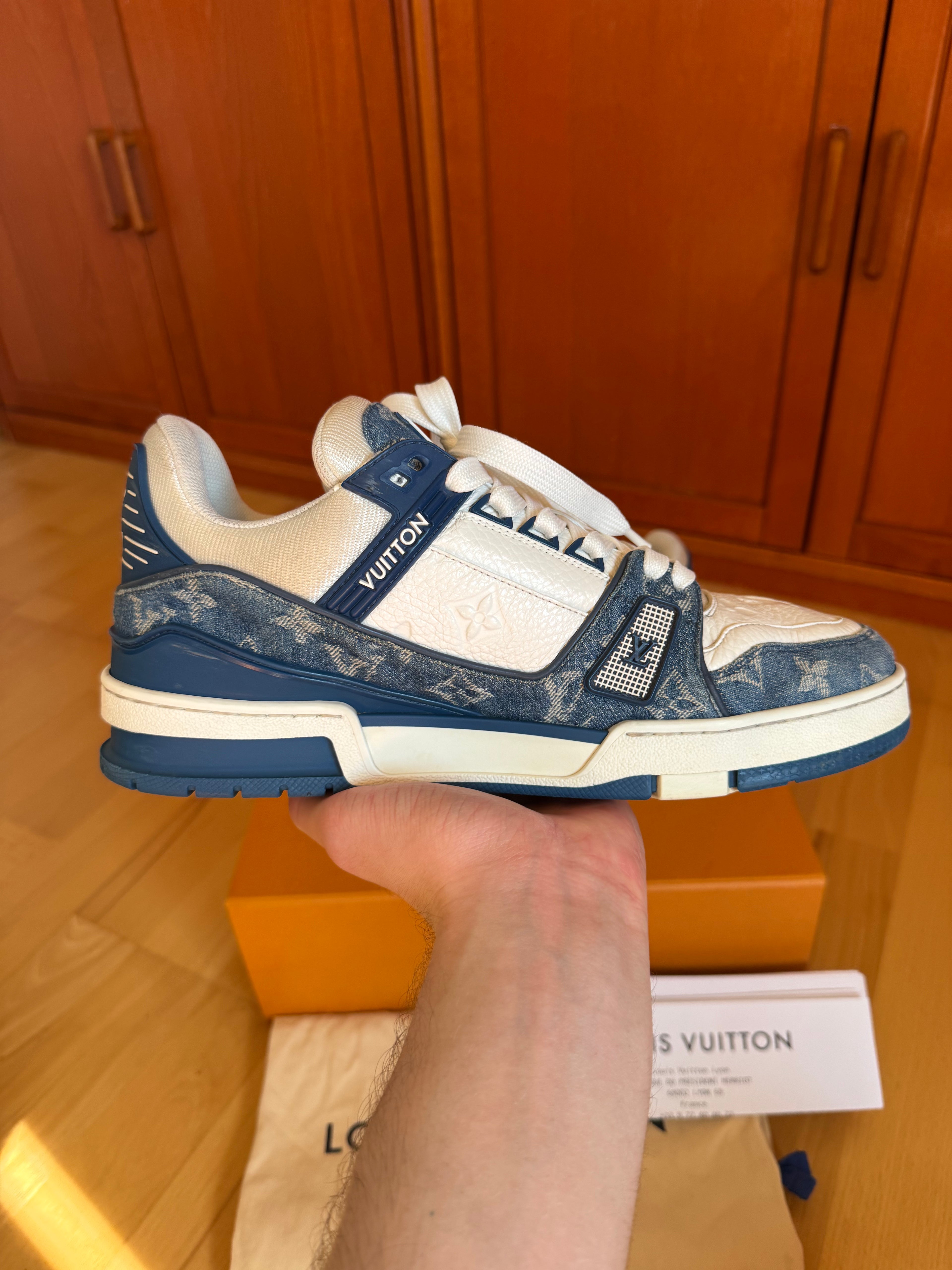 Louis Vuitton LV Trainer Blue Denim