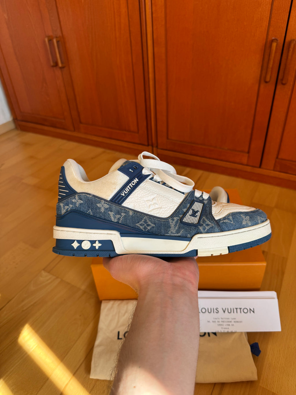 Louis Vuitton LV Trainer Blue Denim