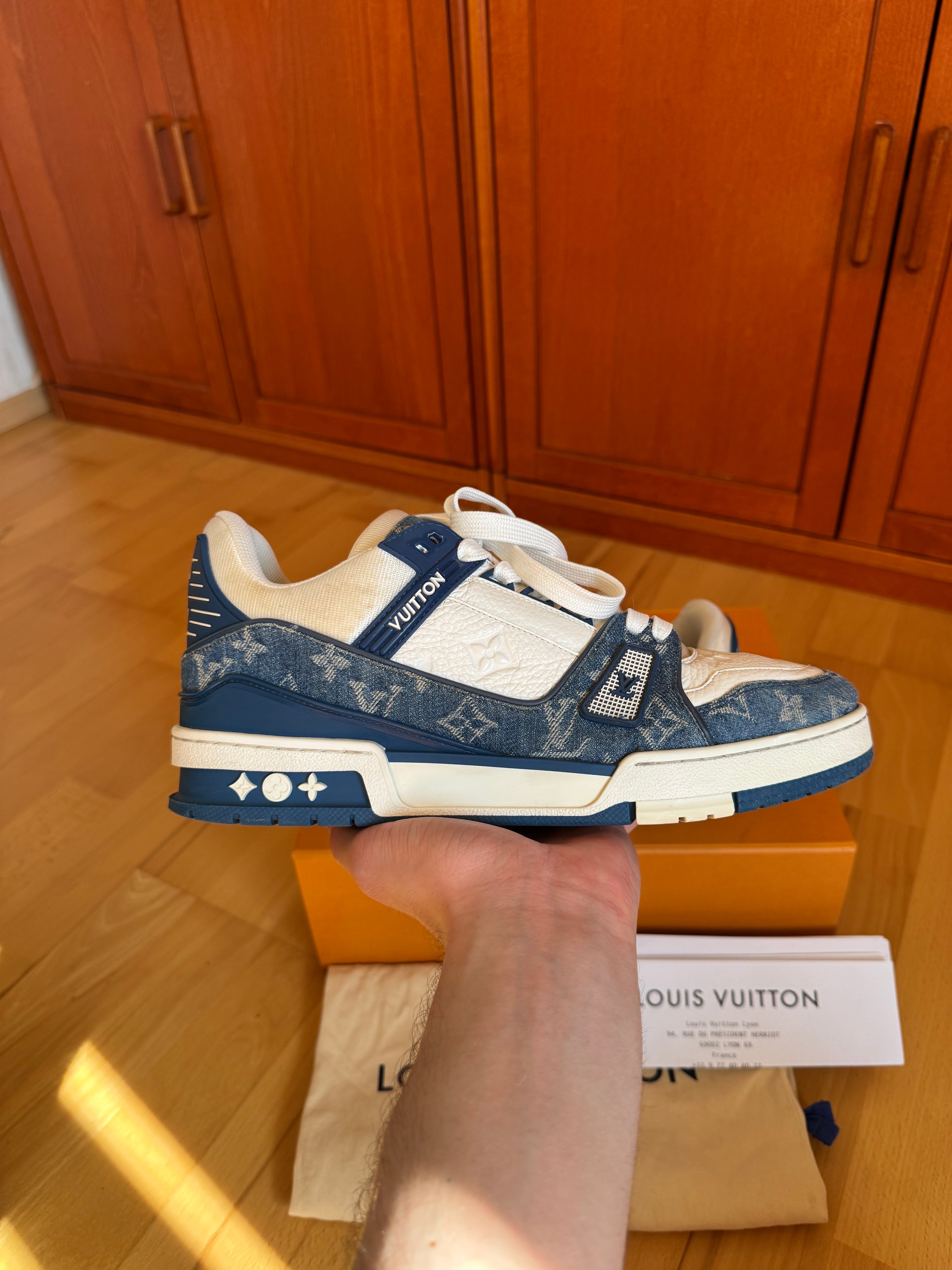 Louis Vuitton LV Trainer Blue Denim